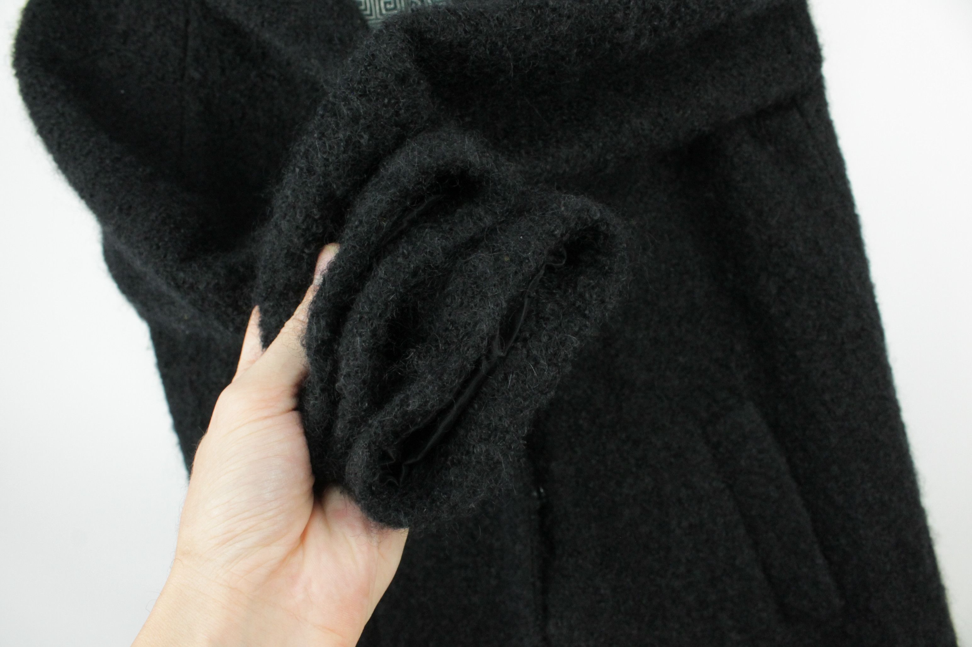 Circolo 1901 Circolo 1901 Mohair Wool Blend Black Women's Coat Size S / US 4 / IT 40 - 6 Thumbnail