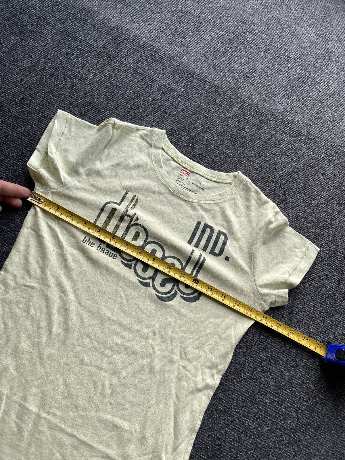Diesel 🔥Opium Punk Diesel yellow faded top m alt gothic Size M / US 6-8 / IT 42-44 - 4 Thumbnail