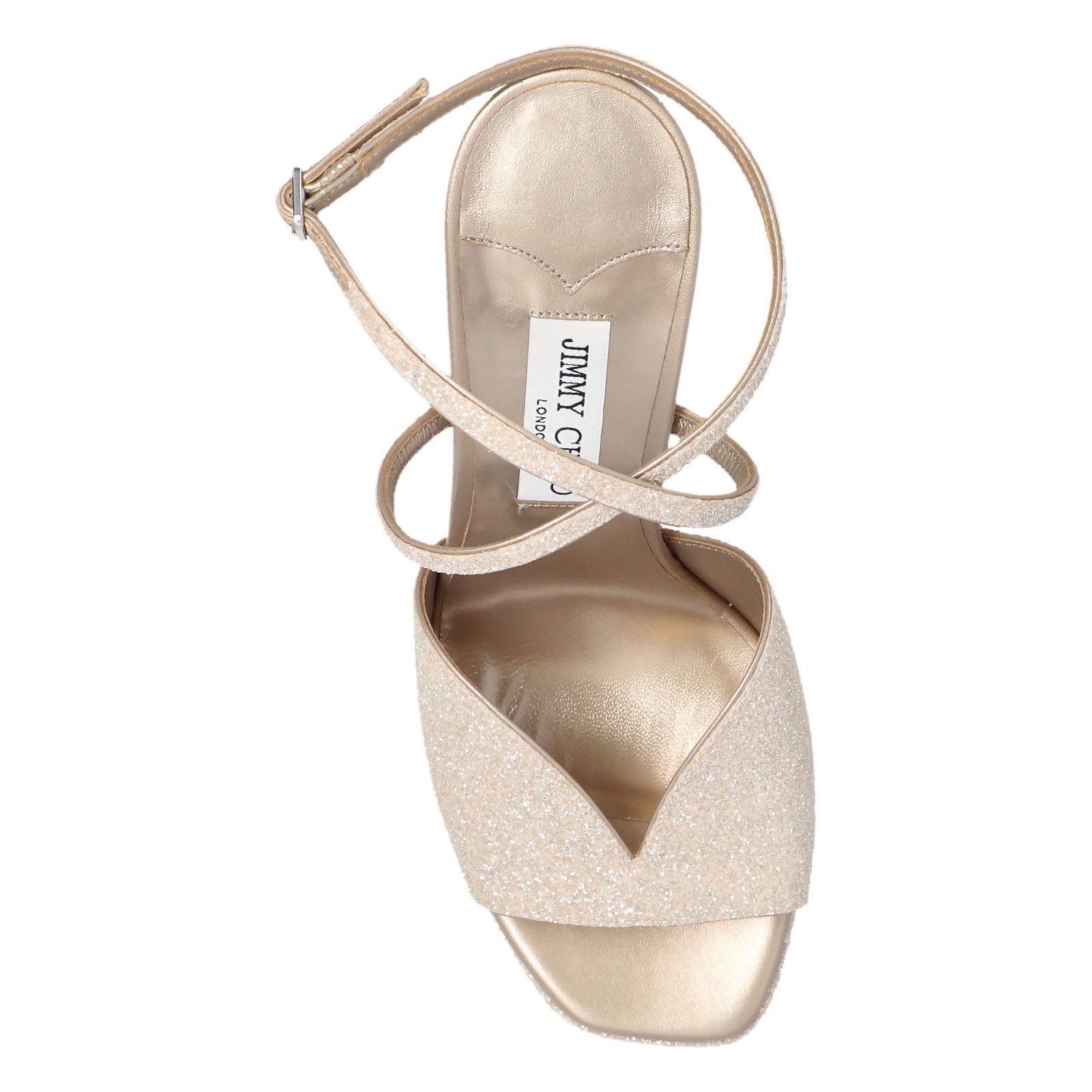 JIMMY CHOO 'Karli' Cream Platform Sandals New & Authentic (W