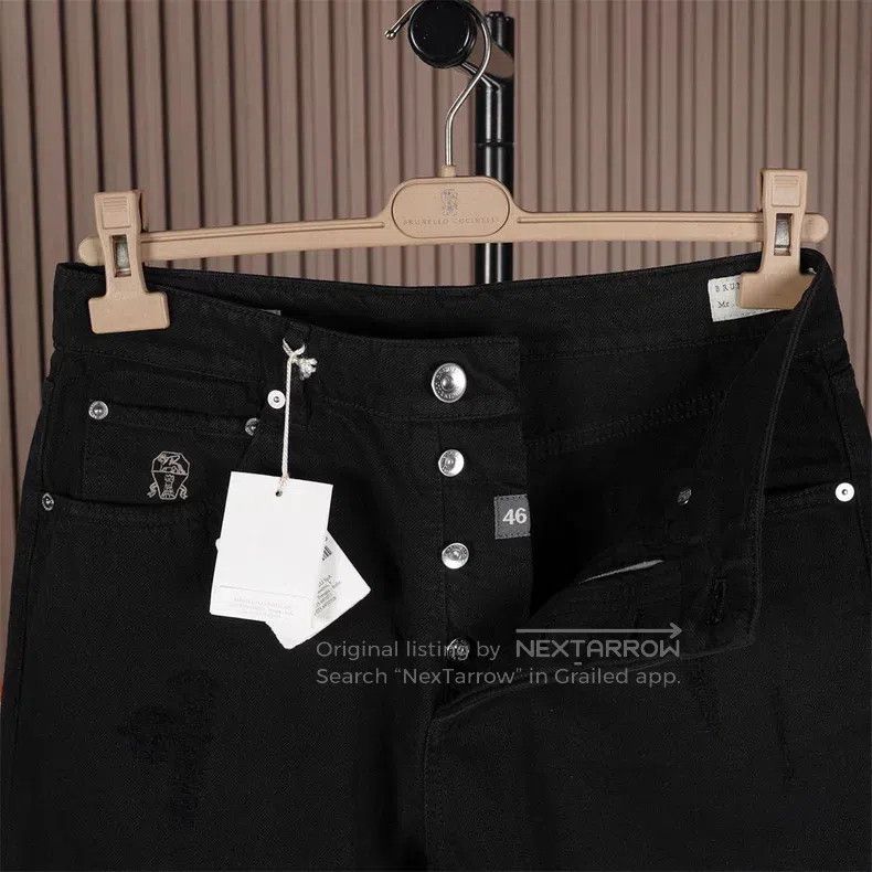 Brunello Cucinelli Brunello Cucinelli Black washed jeans Size US 30 / EU 46 - 4 Thumbnail