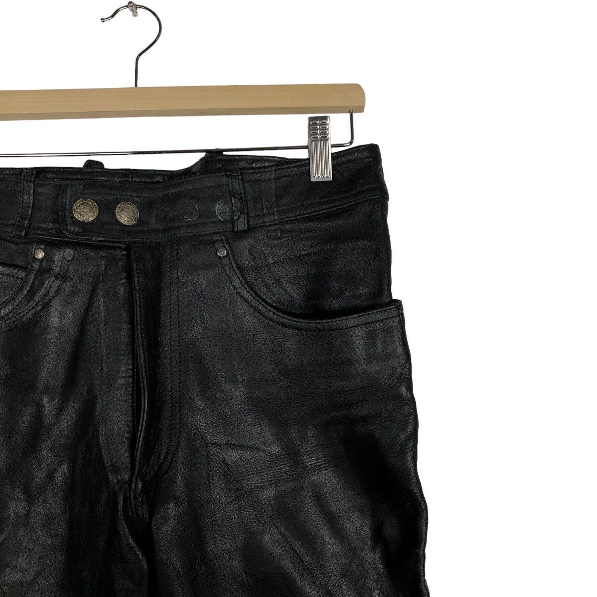 Genuine Leather 🔥Rare Vintage 70’s Genuine Leather Pants Harley Davidson Size US 30 / EU 46 - 5 Thumbnail