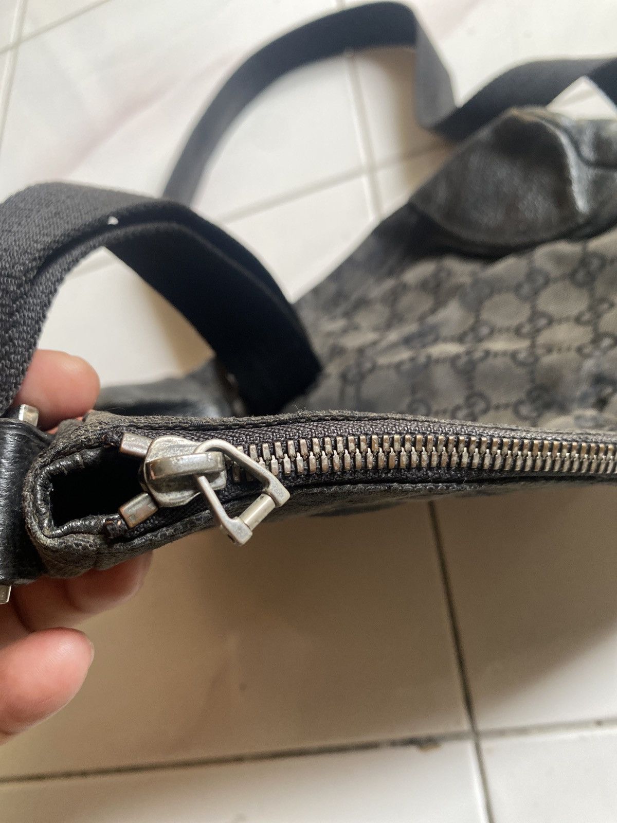 Gucci Gucci GG messenger shoulder bag vintage monogram black Size ONE SIZE - 6 Thumbnail