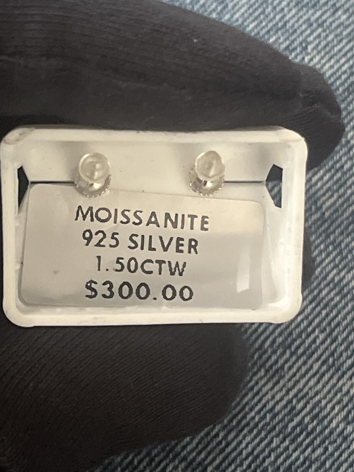 Other Moissanite, pure 925 sterling silver Size ONE SIZE - 2 Thumbnail