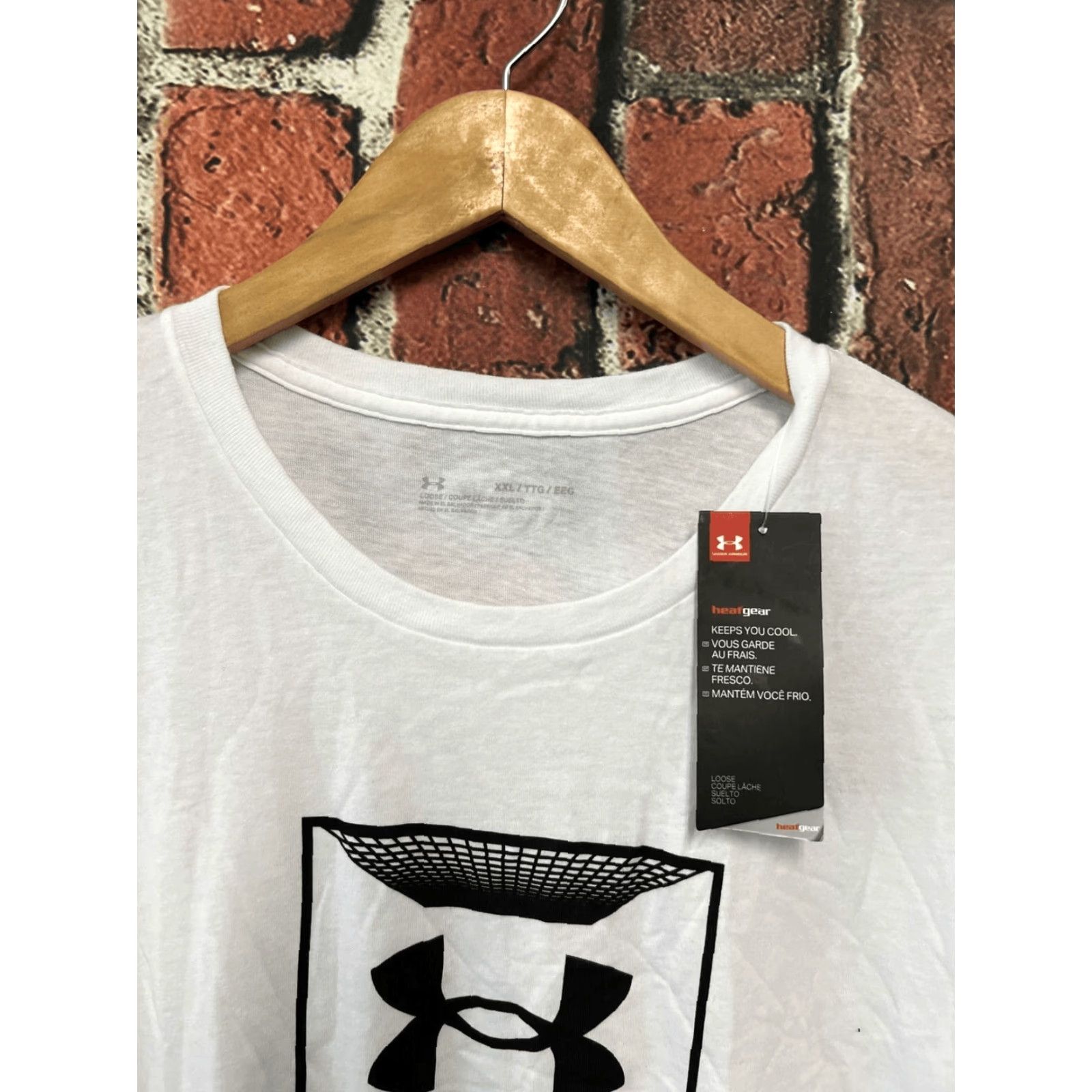 Under Armour Under Armour Tech 2.0 Shirt - 2XL White Short Sleeve Crew Neck Tee 1326413 Sports Lightweight breathable Anti Odor Mens Size US XXL / EU 58 / 5 - 2 Thumbnail