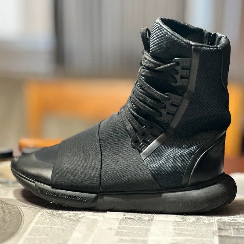 Y-3 Y-3 Qasa High top Boot triple black Size US 8.5 / EU 41-42 - 4 Thumbnail