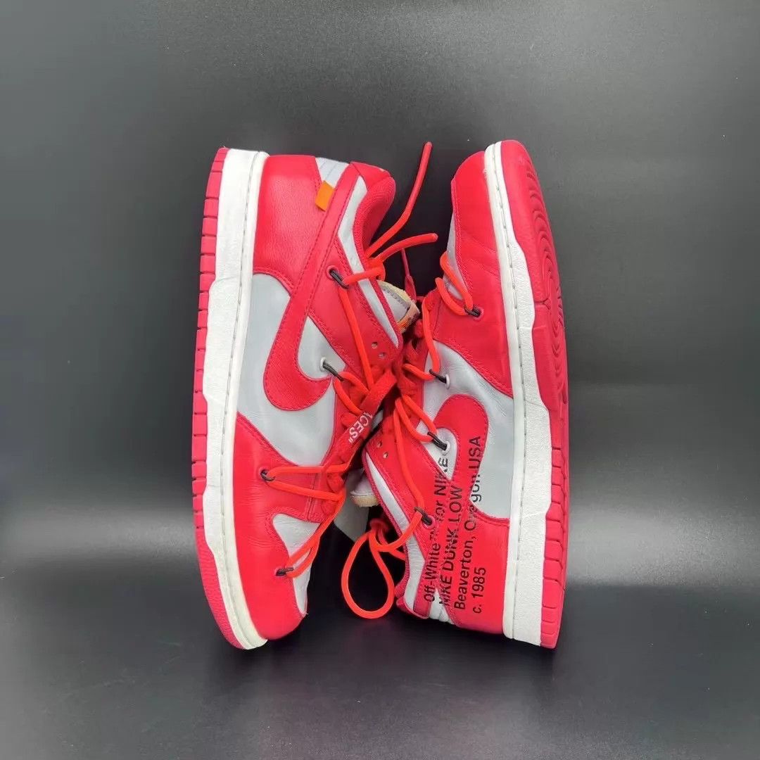 Off-White Off-White x Nike Dunk gray red 42 stars intact box & extras Size US 9 / EU 42 - 2 Thumbnail