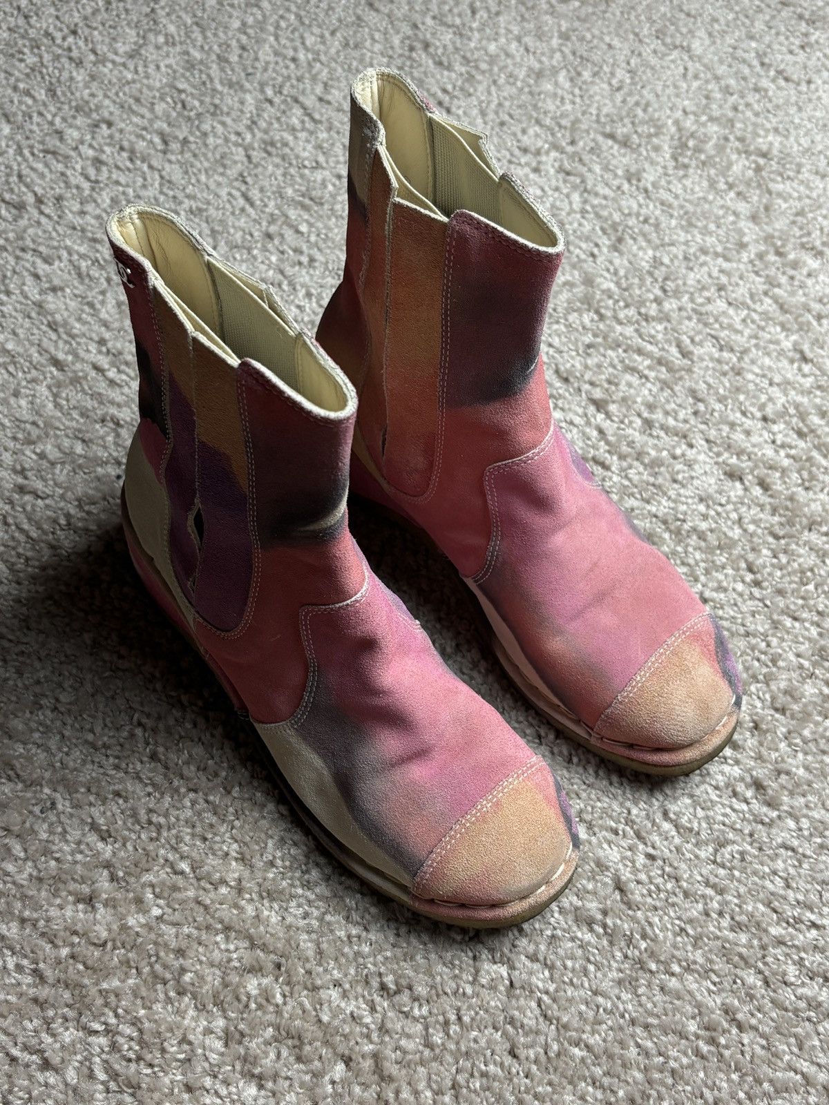 Chanel Chanel multicolor tie-dye western ankle boots Size US 6 / IT 36 - 3 Thumbnail