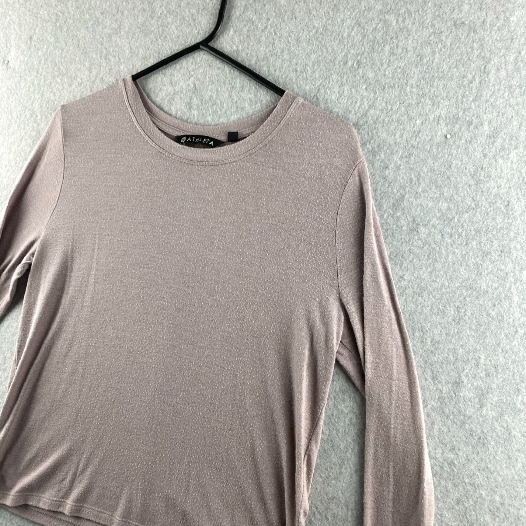 Athleta Athleta Top Womens XS Purple Pullover Round Neck Long Sleeve Lightweight Stretch Blended Shirt Size XS / US 0-2 / IT 36-38 - 7 Thumbnail