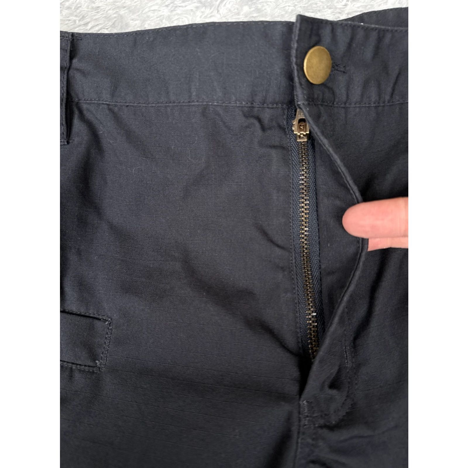 Vintage Galls Pants Womens 14 Black Tactical Cargo Ripstop Workwear Polyester Cotton LEO Size 36" / US 14 / IT 50 - 5 Thumbnail