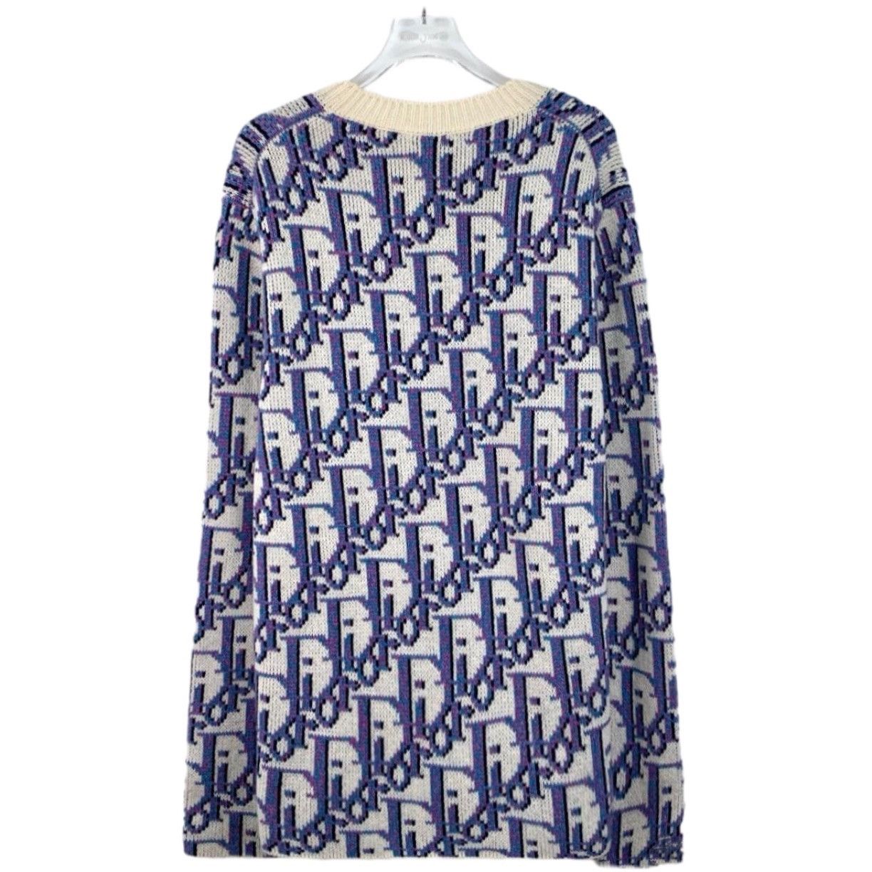 Dior Dior Wool All-over Printed Long Sleeve Knit Sweater K26WX Size S / US 4 / IT 40 - 2 Thumbnail