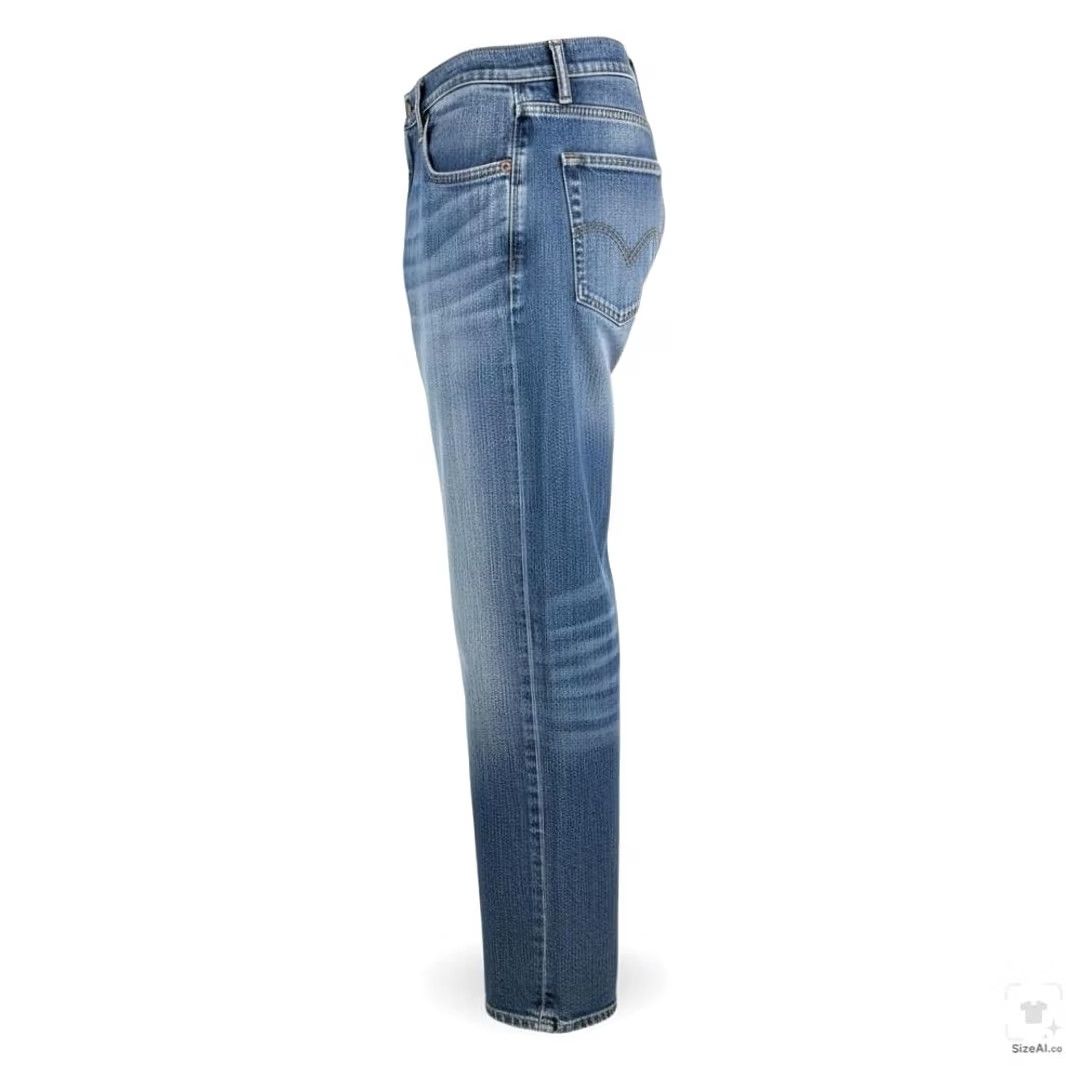 Levi's Levis 505 Jeans Mens 36x30 Blue Light Wash Straight Denim Zip Fly Regular Fit Size US 36 / EU 52 - 3 Thumbnail
