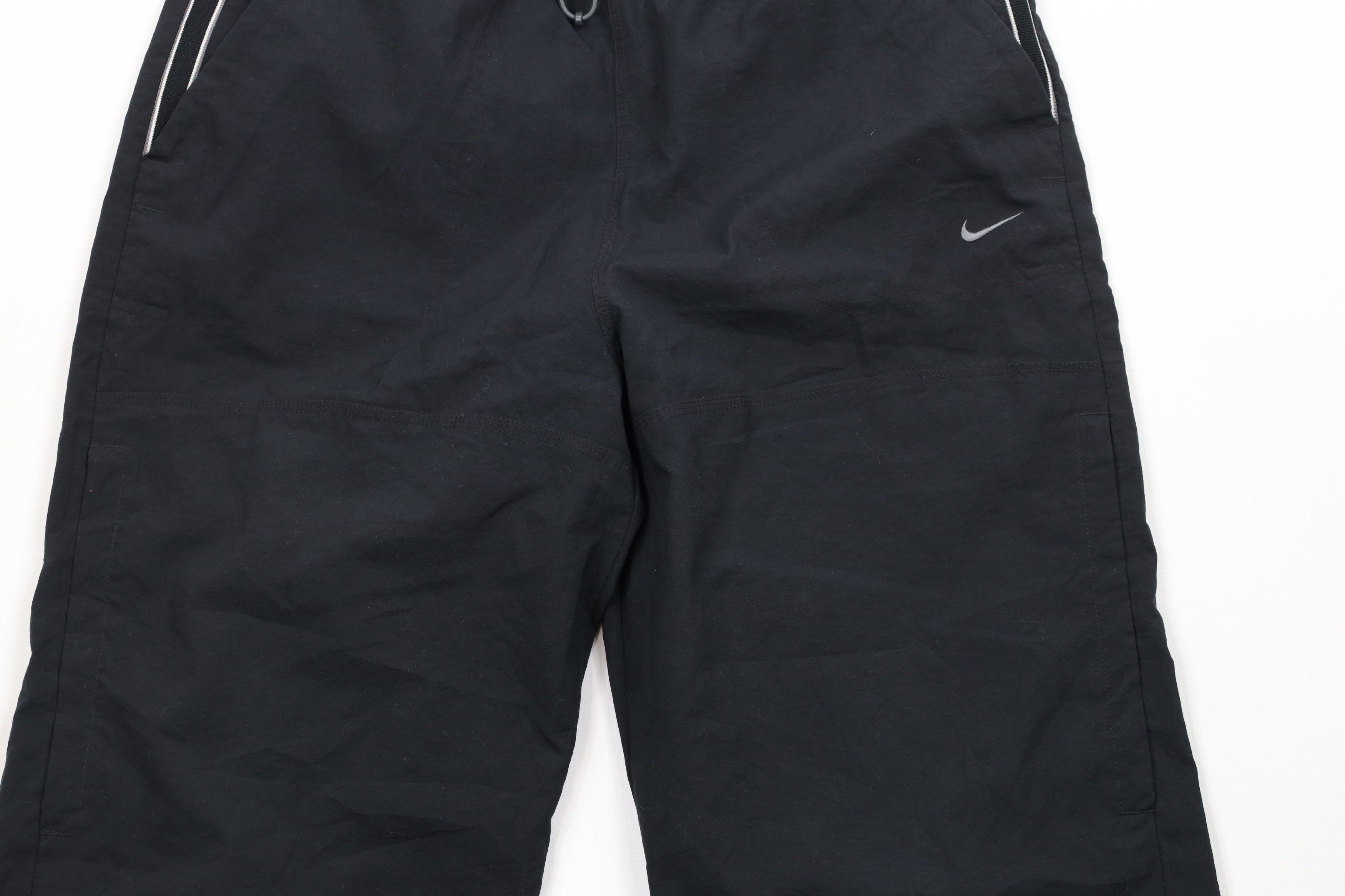 Nike × Vintage Vintage Nike Travis Scott Mini Swoosh Wide Leg Pants Black Size US 36 / EU 52 - 3 Thumbnail