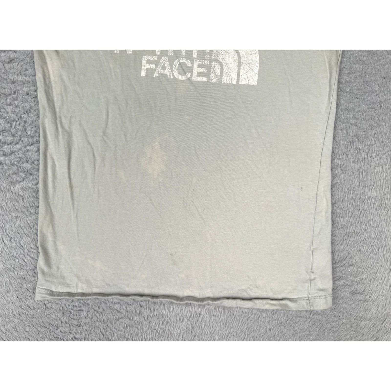 The North Face The North Face Shirt Women S Gray V-Neck Cotton Blend Basic Casual Short Sleeve T-Shirt Mens Womens Size S / US 4 / IT 40 - 5 Thumbnail