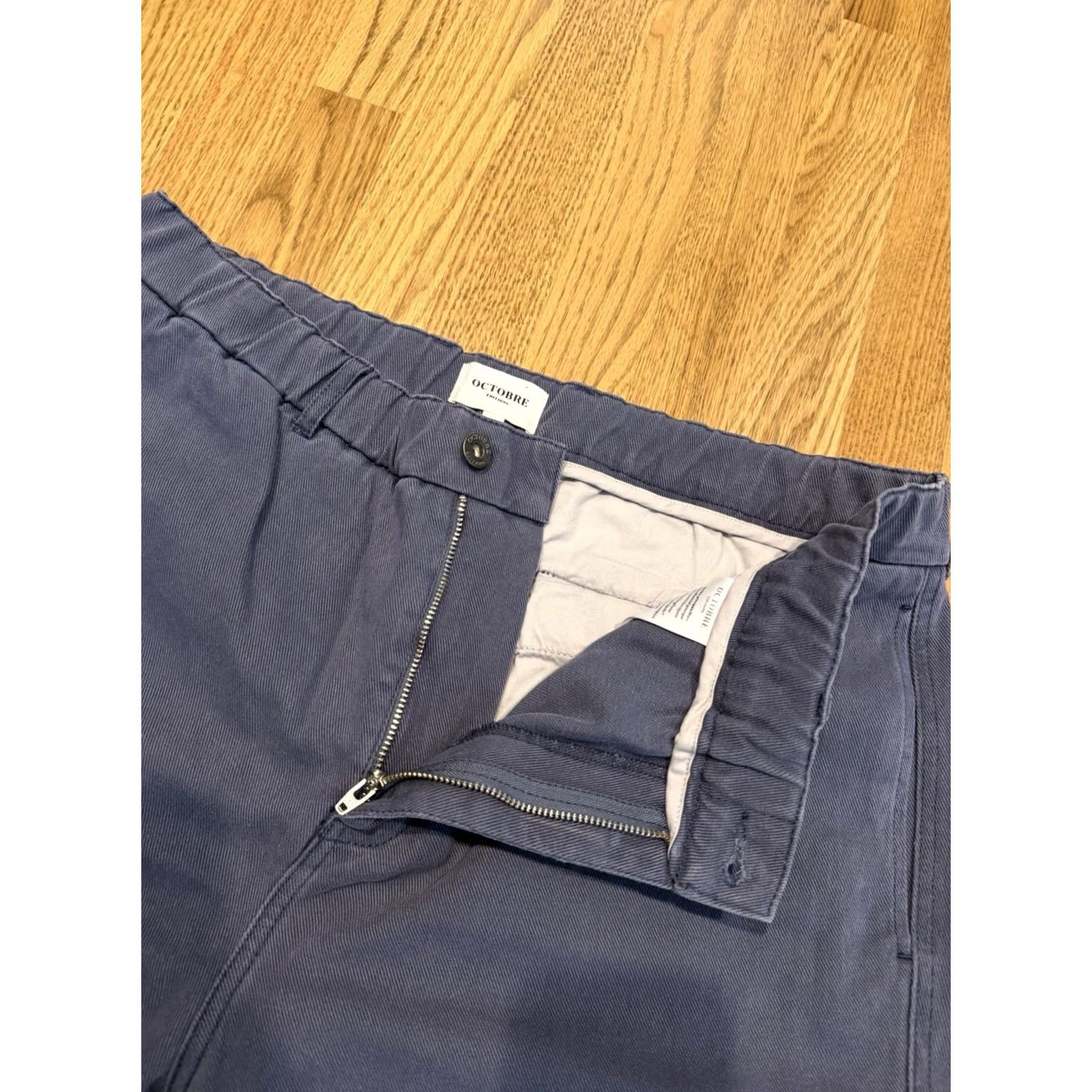 Vintage VINTAGE Octobre Editions Cotton Trousers Men’s 2XL 34x30 Blue Beige Portugal Pants Size US 39 - 5 Thumbnail