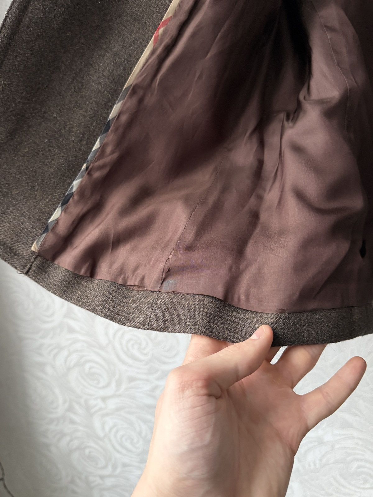 Burberry BURBERRY LONDON 100% Wool 1 Button Blazer Jacket US 8 Brown Size M / US 6-8 / IT 42-44 - 14 Thumbnail