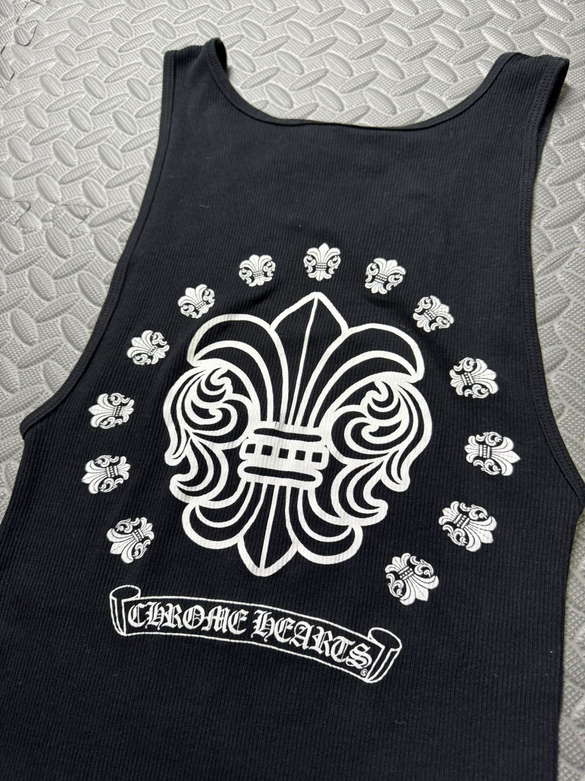Chrome Hearts RARE! FLEUR DE LIS RIBBED TANKTOP Size US L / EU 52-54 / 3 - 1 Thumbnail