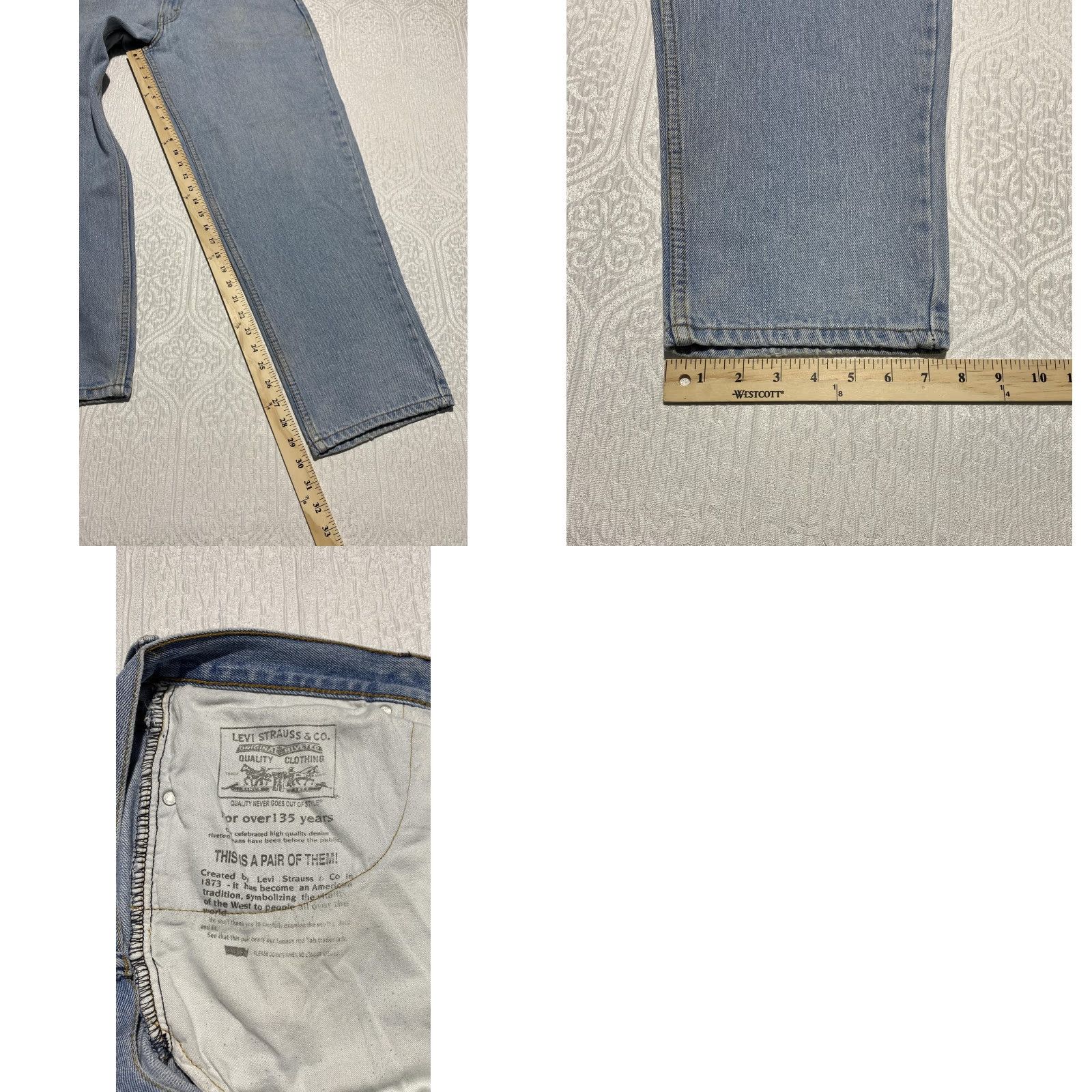 Levi's Levi's Jeans Mens 33x30 Blue Comfort Fit Denim Tapered Leg 560 Relaxed Straight 5-Pocket Size US 33 - 8 Thumbnail