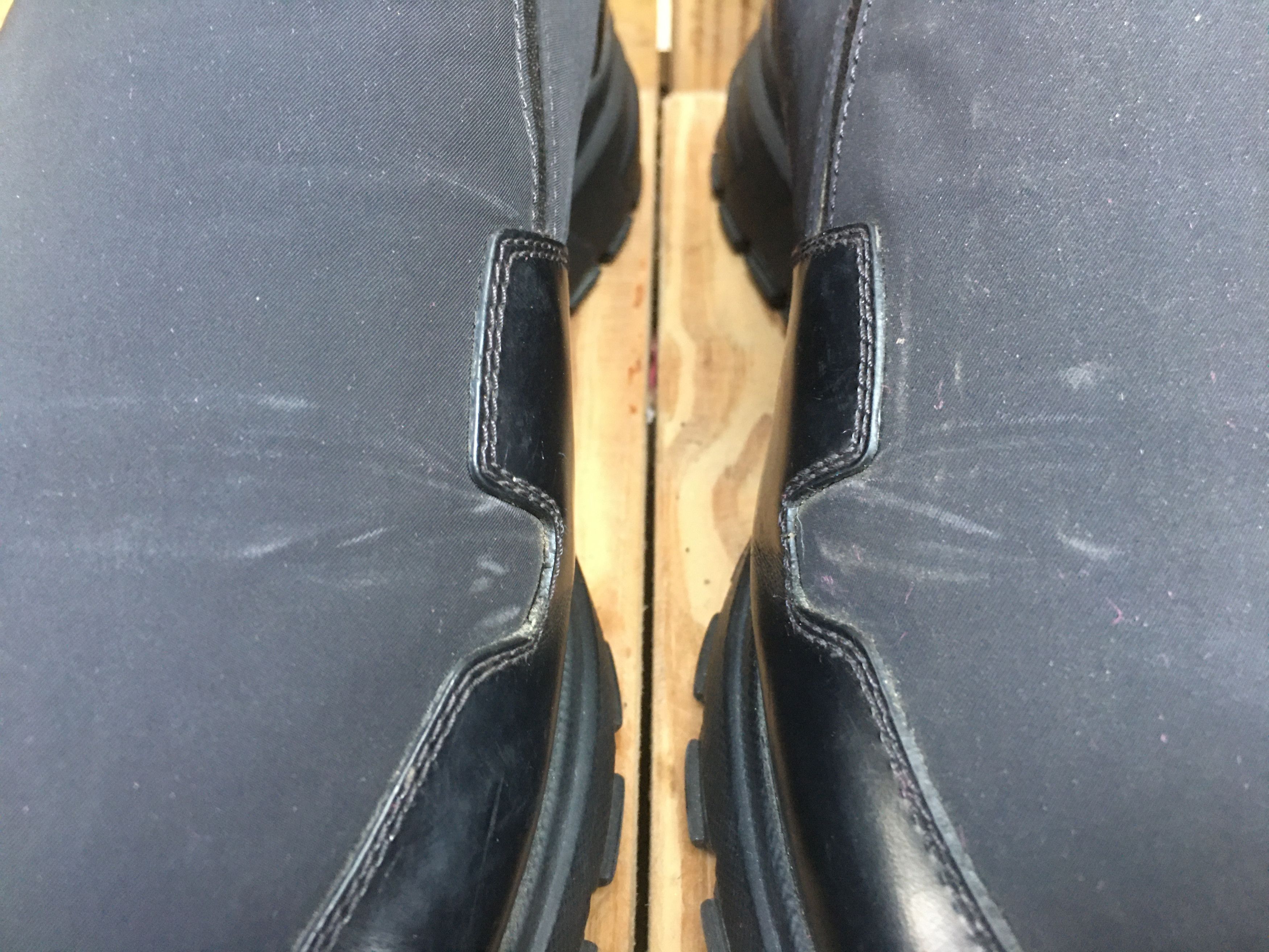 Prada PRADA Black Men's Leather / Nylon Casual Sneakers Uk 5.5 Size US 6.5 / EU 39-40 - 3 Thumbnail
