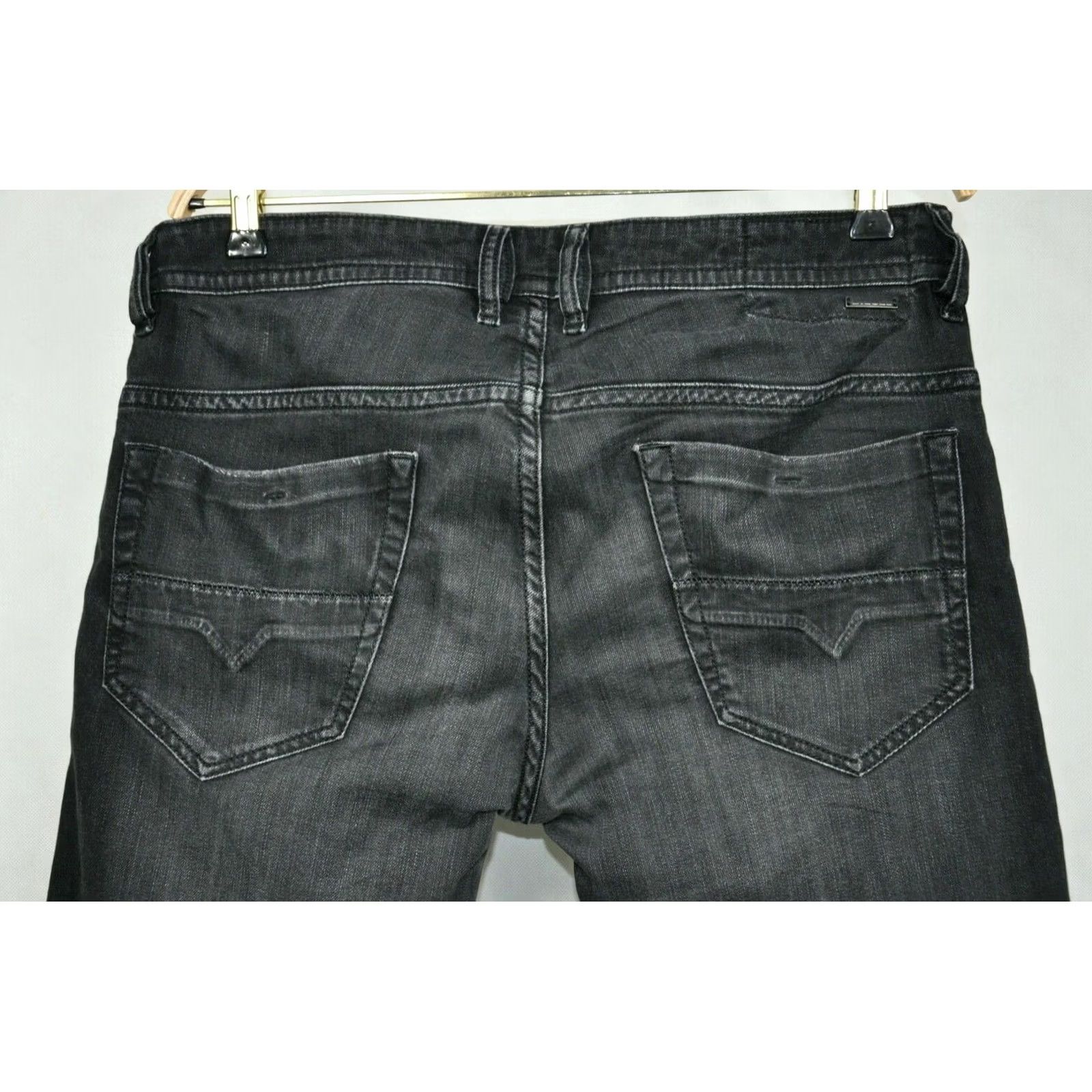 Diesel DIESEL Thommer 069BG Slim Skinny Jeans - Denim Black 32W32L Men Size US 32 / EU 48 - 4 Thumbnail
