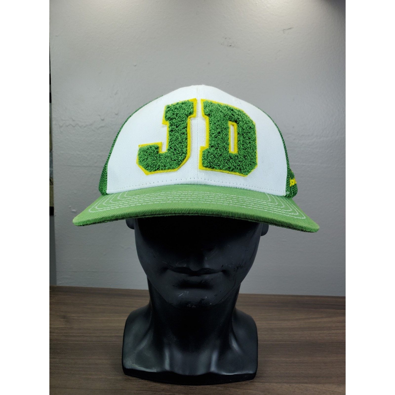 John Deere John Deere Hat Adjustable Snapback Cap Fuzzy Lawn Turf Logo Size ONE SIZE - 4 Thumbnail