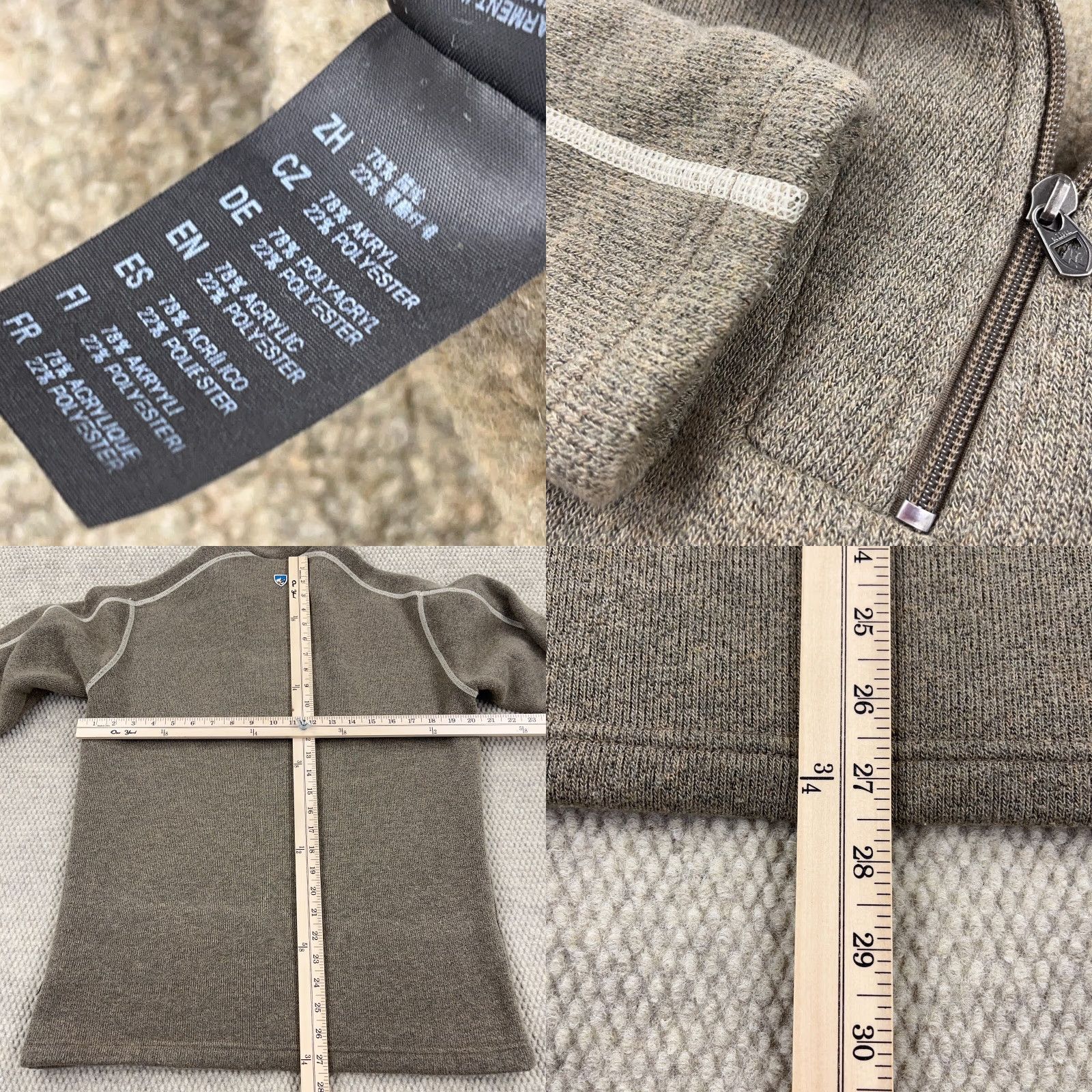 Vintage Kuhl Sweater Men’s Medium Brown Europa Alfpaca Pullover Hike Camp Hunt Trail Shirt Mens Brown Kuhl Pullover 1/4 Zip All Seasons Winter Fall Spring Size US M / EU 48-50 / 2 - 8 Thumbnail