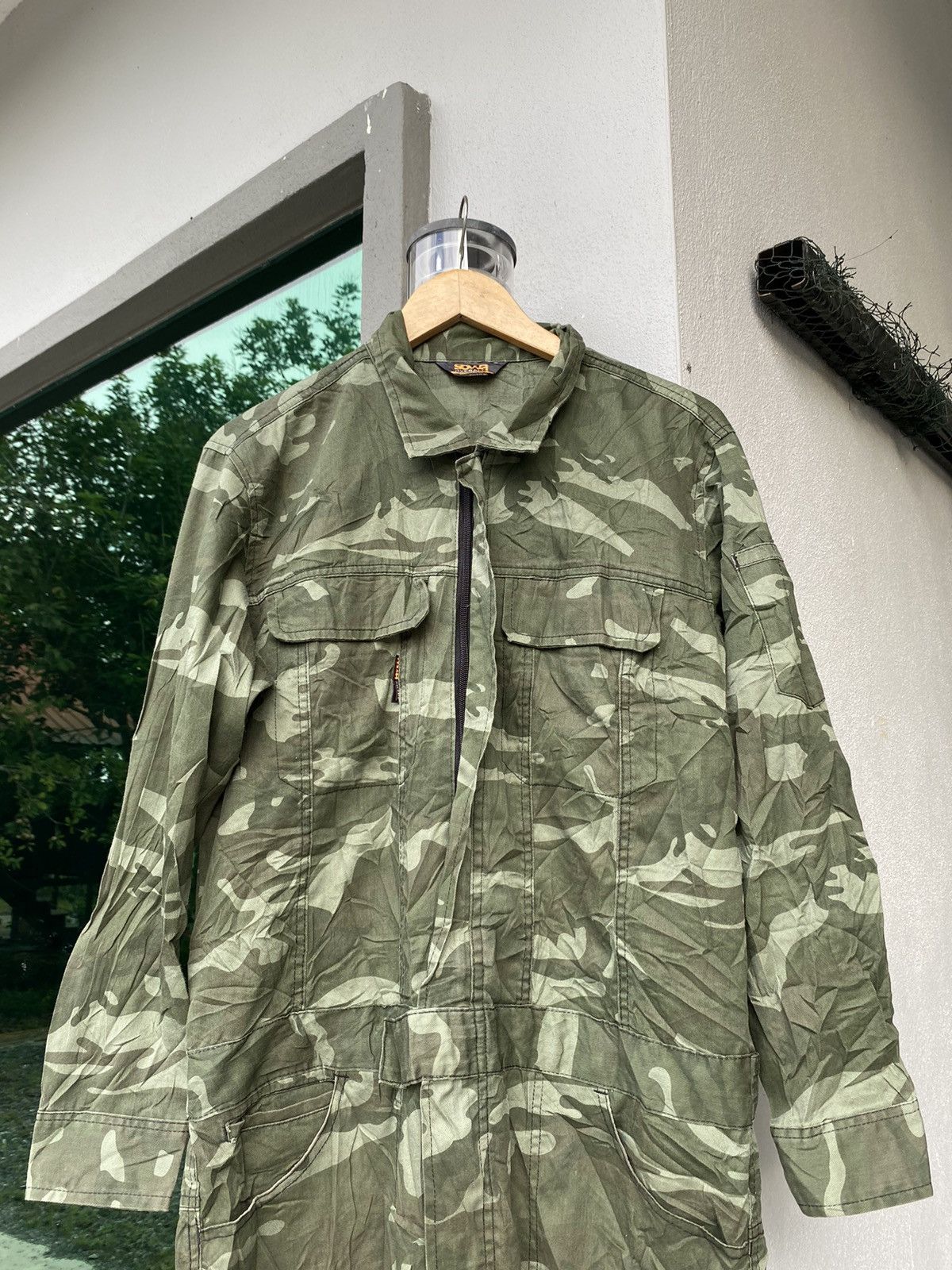Japanese Brand × Vintage Army Camo Coverall Size US L / EU 52-54 / 3 - 2 Thumbnail