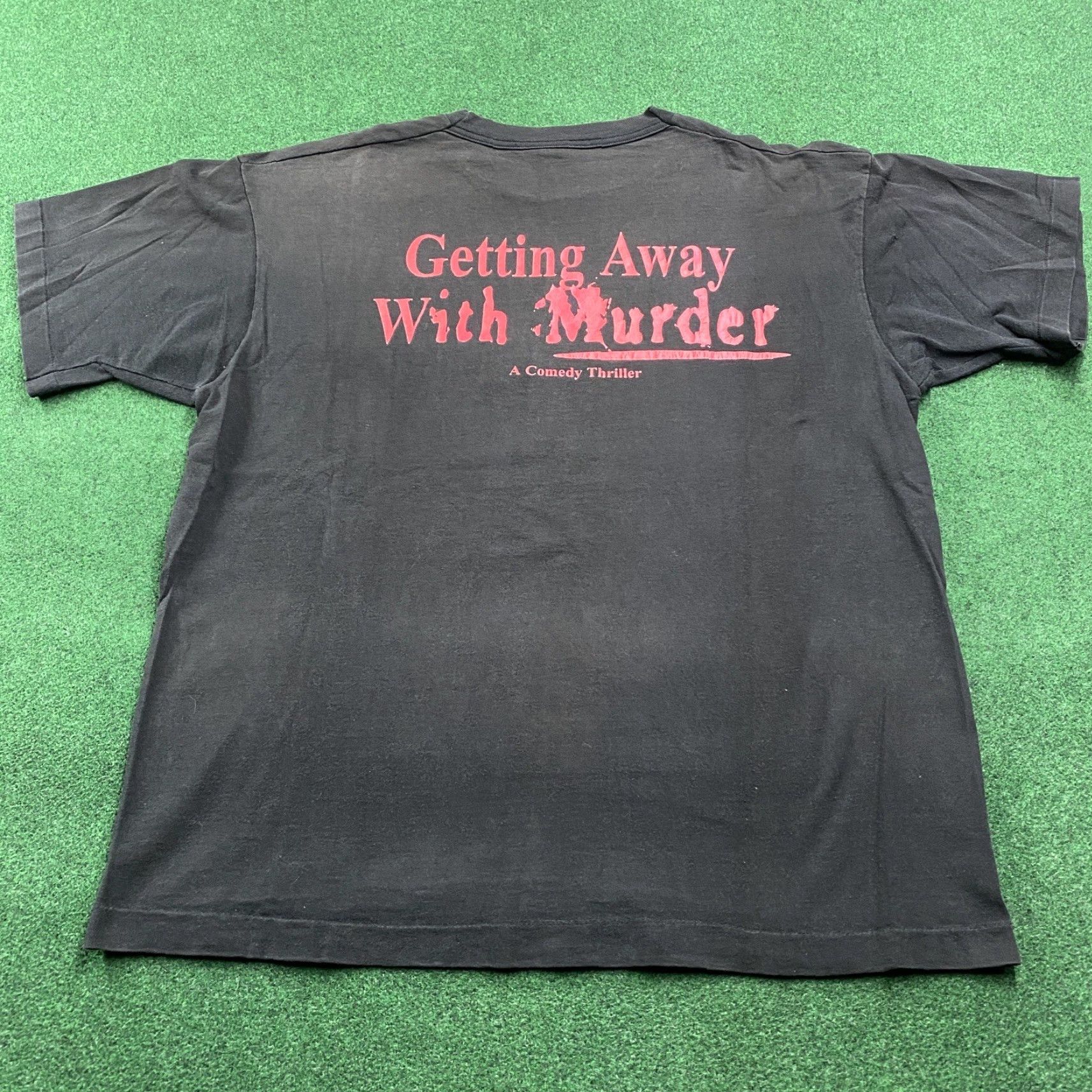 Vintage VINTAGE Getting Away With Murder Shirt Mens XL Black 90S Gargoyle Pistol Tee USA Size US XL / EU 56 / 4 - 3 Thumbnail