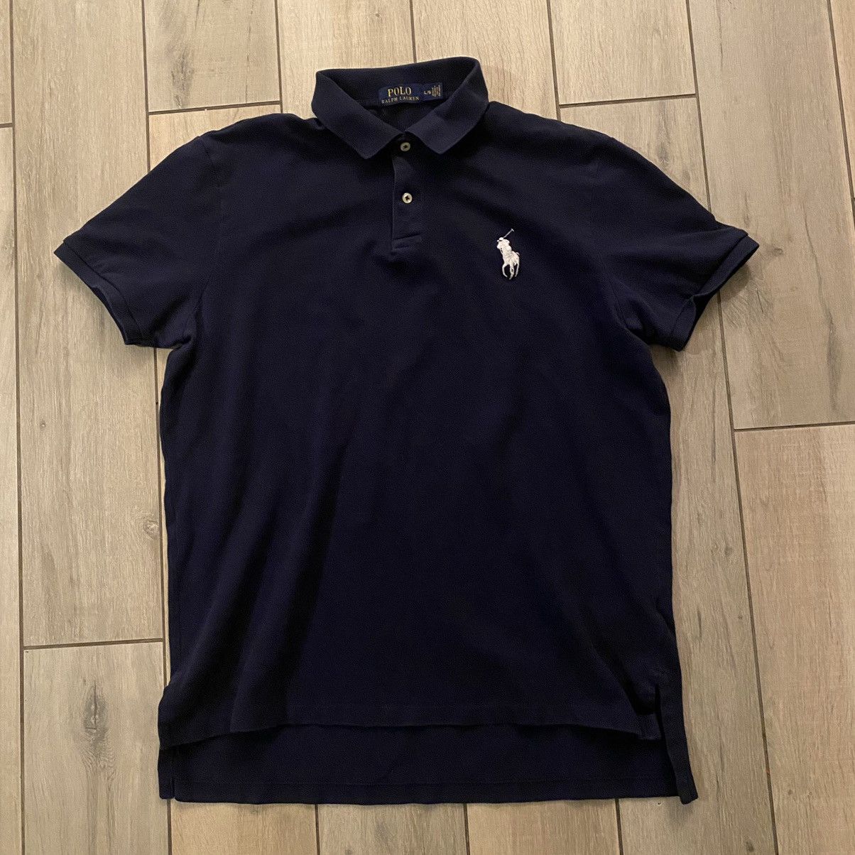 Nike Vintage Y2K Blue Big Logo Polo Ralph Lauren Large | Grailed