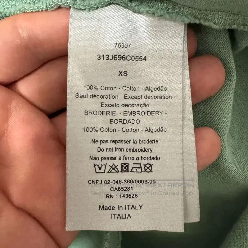 Dior Dior Green Embroidered Logo Short Sleeve T-shirt . Size US S / EU 44-46 / 1 - 4 Thumbnail