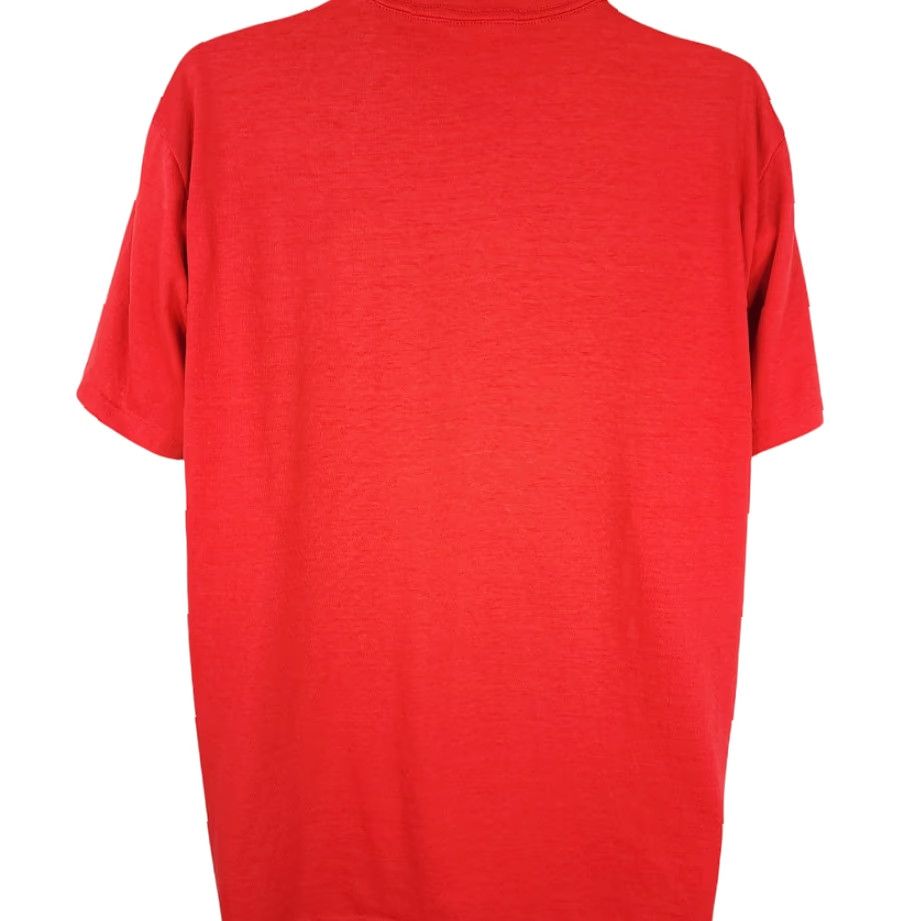 Vintage VINTAGE Operation Desert Shield T Shirt Mens Size Large 90s Jet Saudi Arabia Red Cotton Blend Short Sleeve Crew Neck Military Size US L / EU 52-54 / 3 - 4 Thumbnail