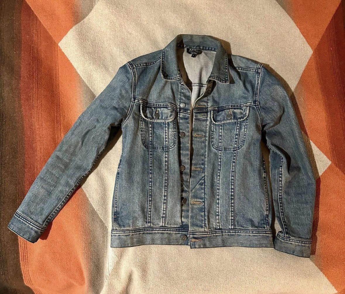 A.P.C. APC Denim Trucker Jacket Men’s SM Size US S / EU 44-46 / 1 - 1 Thumbnail