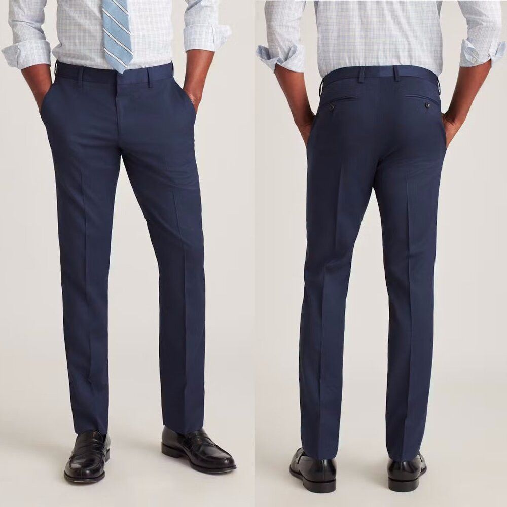 Bonobos New Bonobos Jetsetter Navy Wool Dress Classic Pants Size 30 Size US 30 / EU 46 - 1 Thumbnail