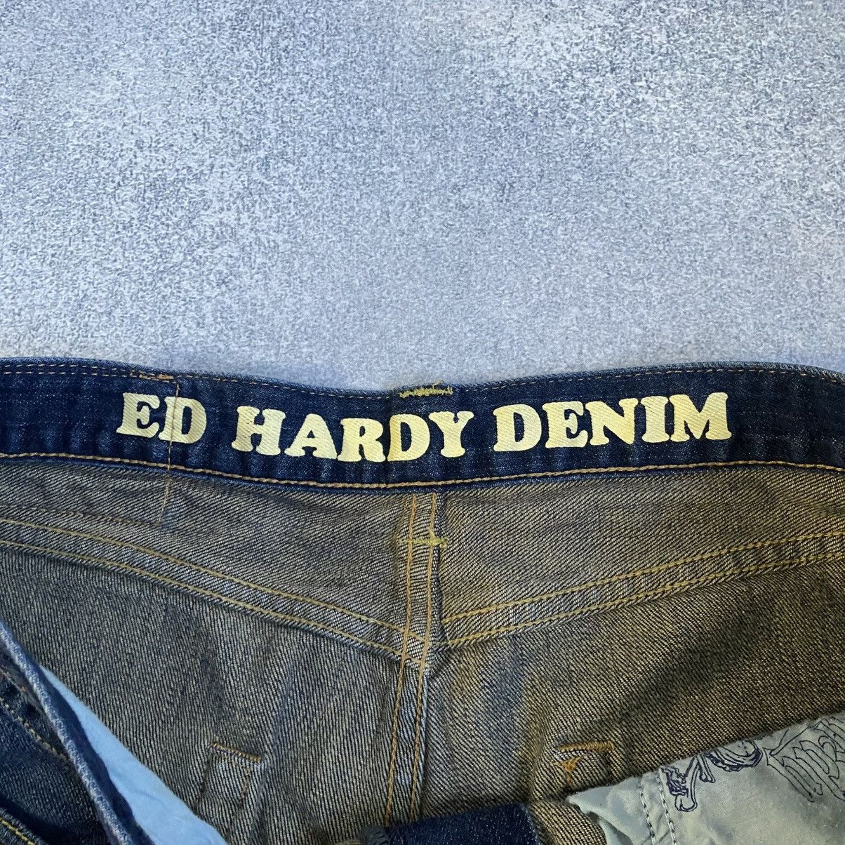 Ed Hardy Vintage Ed Hardy Denim Jeans Baggy Japanese Y2K Size US 34 / EU 50 - 12 Thumbnail