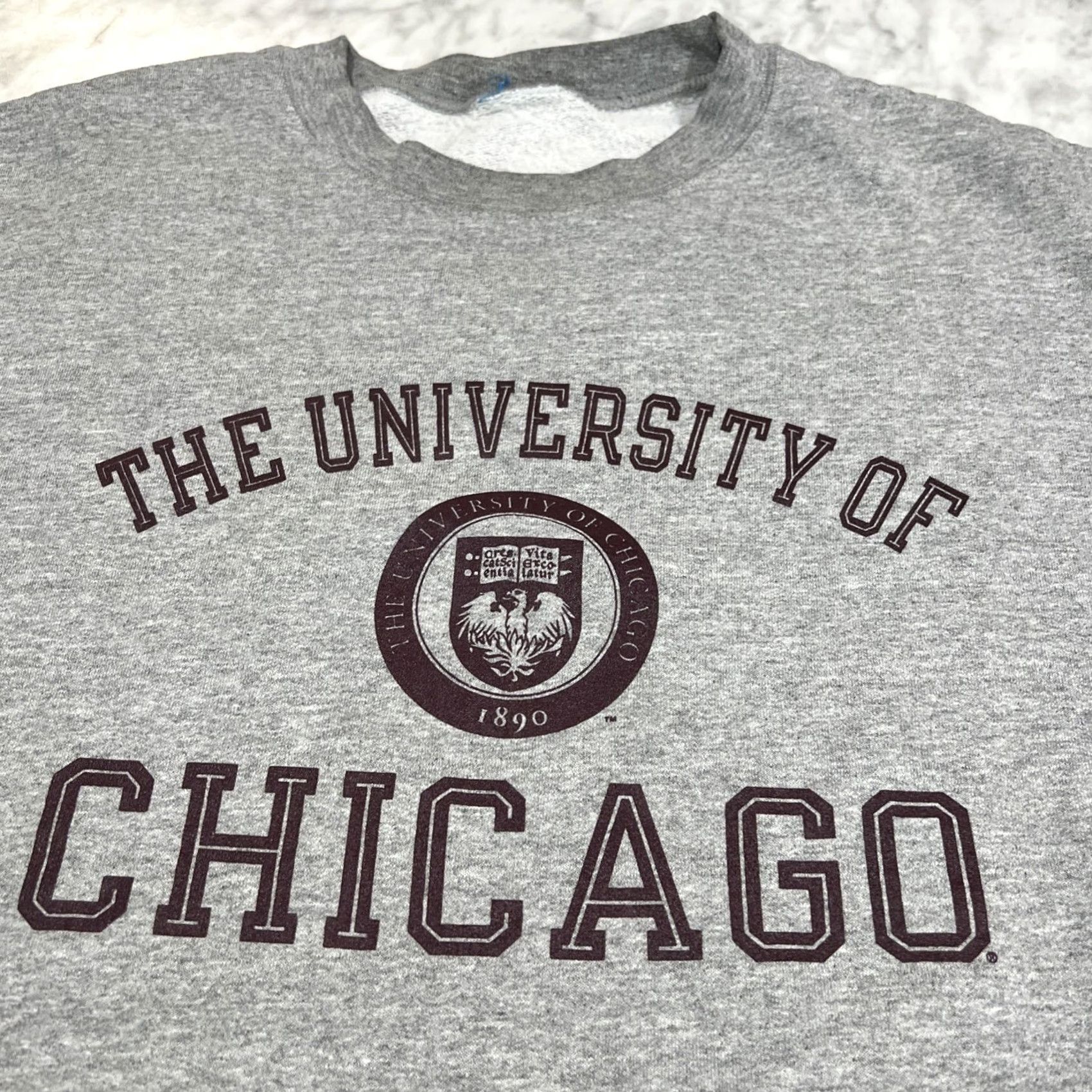 Champion Champion University Of Chicago Sweatshirt Men XL Gray Graphic Print Sweatshirt Size US XL / EU 56 / 4 - 2 Thumbnail
