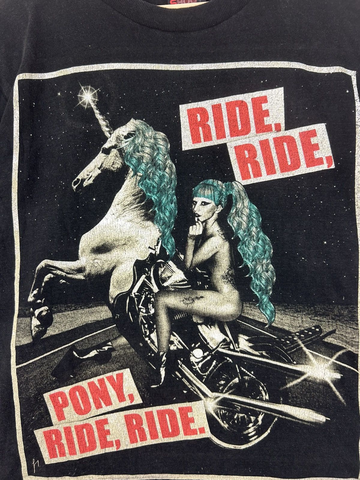 Band Tees Y2K Lady Gaga The Born This Way Ball Tour / Pony Ride Size US M / EU 48-50 / 2 - 3 Thumbnail