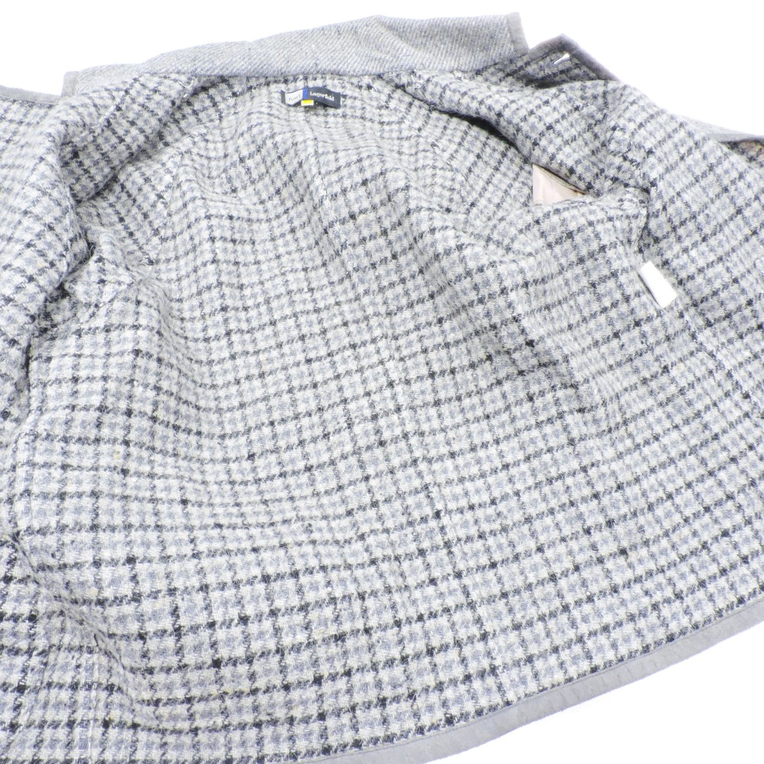 Karl Lagerfeld KARL LAGERFELD GRAY HAIR ALPACA BLEND MOCK NECK JACKET Size M / US 6-8 / IT 42-44 - 8 Thumbnail