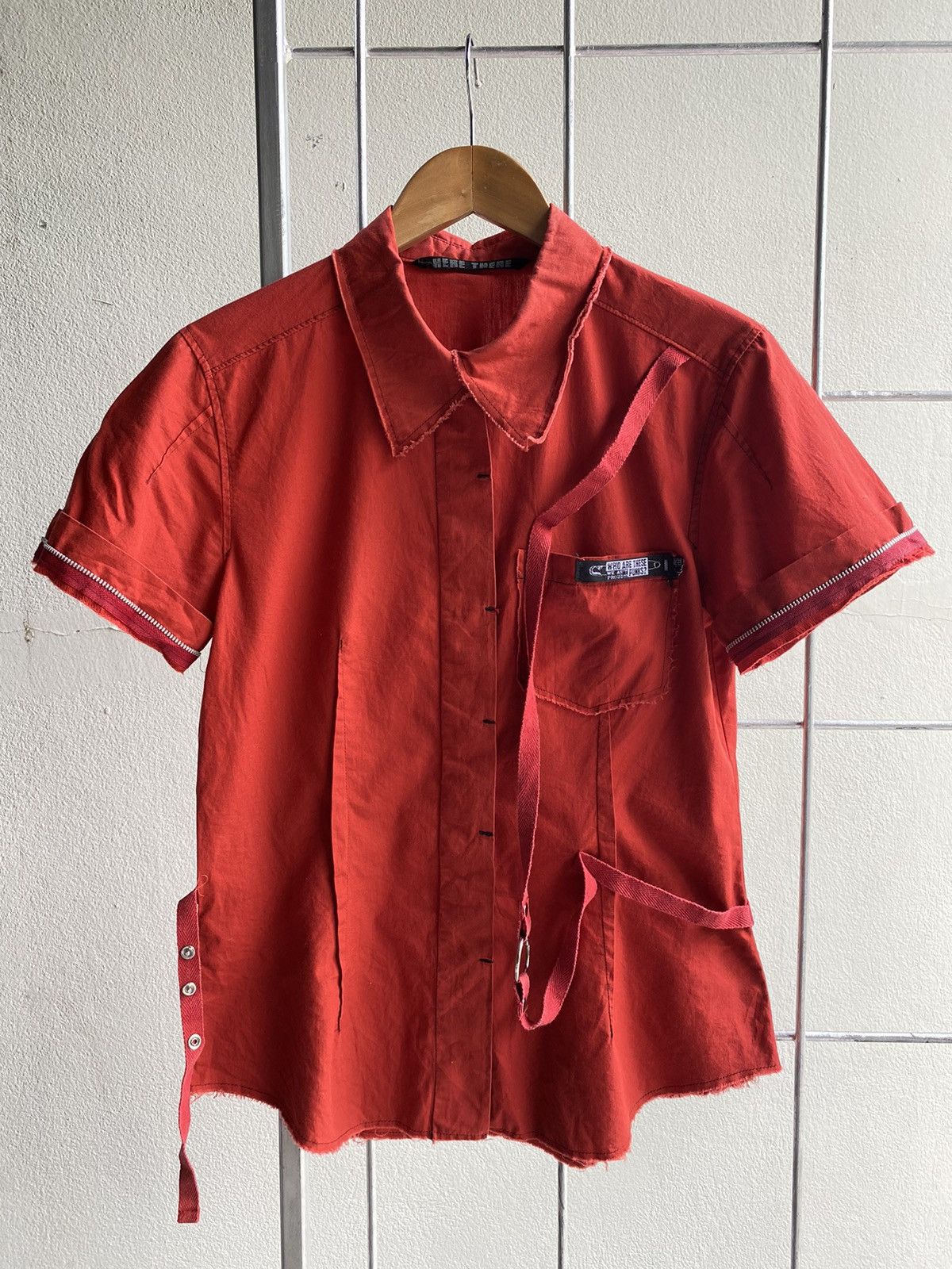 Here There Bondage punk red shirt