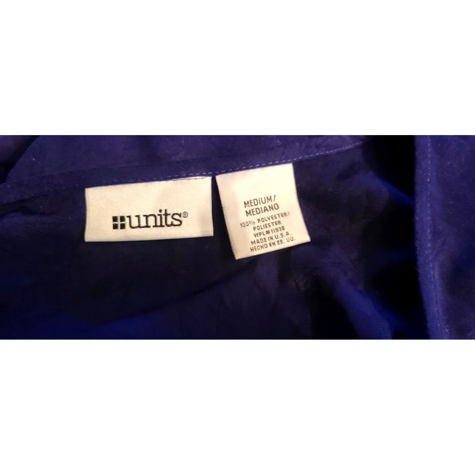 Vintage VINTAGE UNITS Maxi Dress Purple Velvet Button Up Top M L 80s Size M / US 6-8 / IT 42-44 - 4 Thumbnail