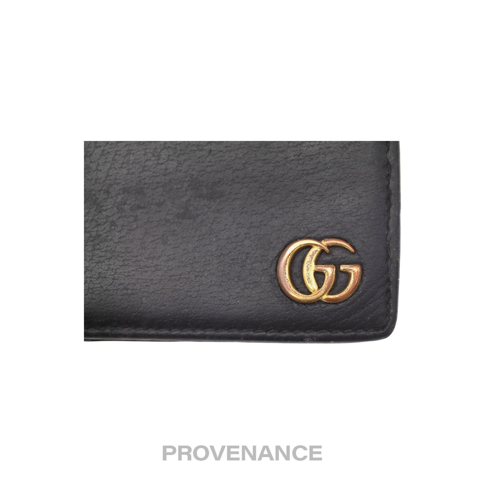 Gucci 🔴 Gucci GG Marmont Bifold Wallet - Black Leather Size ONE SIZE - 7 Thumbnail