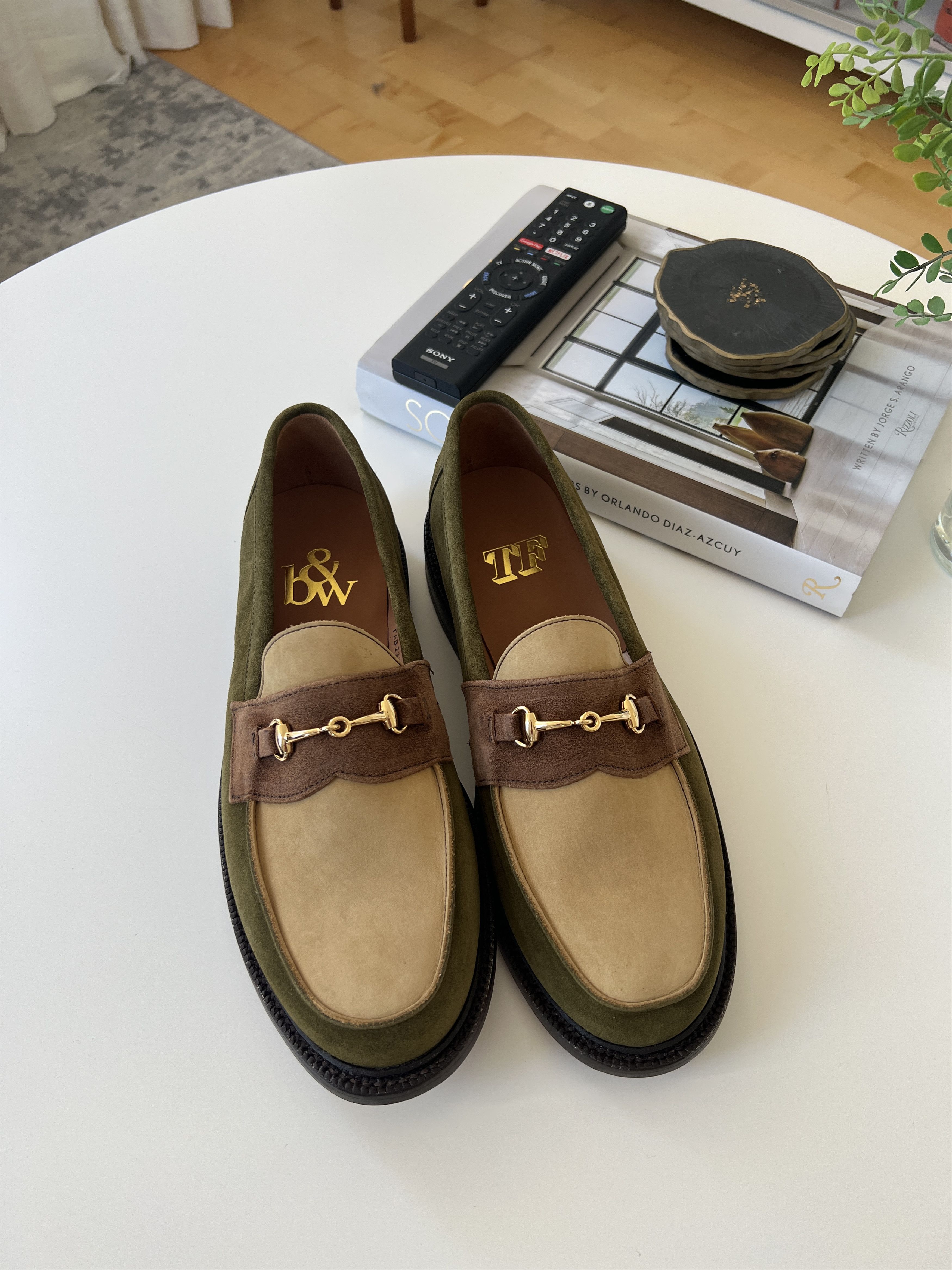 image of Blackstock Weber Blackstock & Weber Throwing Fits Loafers Size 11 in Green, Men's