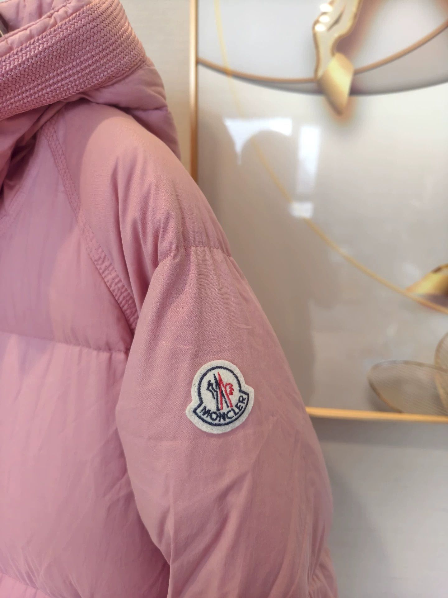 Moncler Moncler Women's Oversized Pink Goose Down Belted Size 0 Coat Size XS / US 0-2 / IT 36-38 - 3 Thumbnail