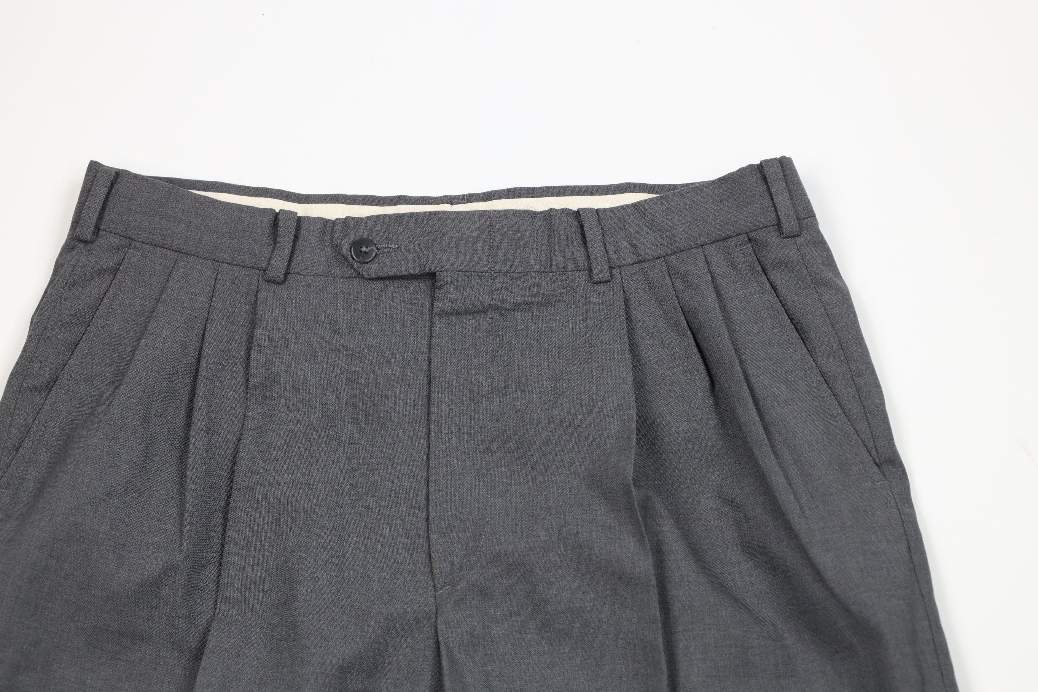 Vintage Vintage 60s Streetwear Wool Knit Wide Leg Chino Pants USA Size US 34 / EU 50 - 2 Thumbnail