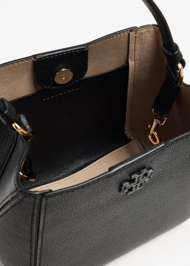 Tory Burch o1s22i1n1024 Size: OS / Mcgraw Bucket Bag in Black Size ONE SIZE - 6 Thumbnail