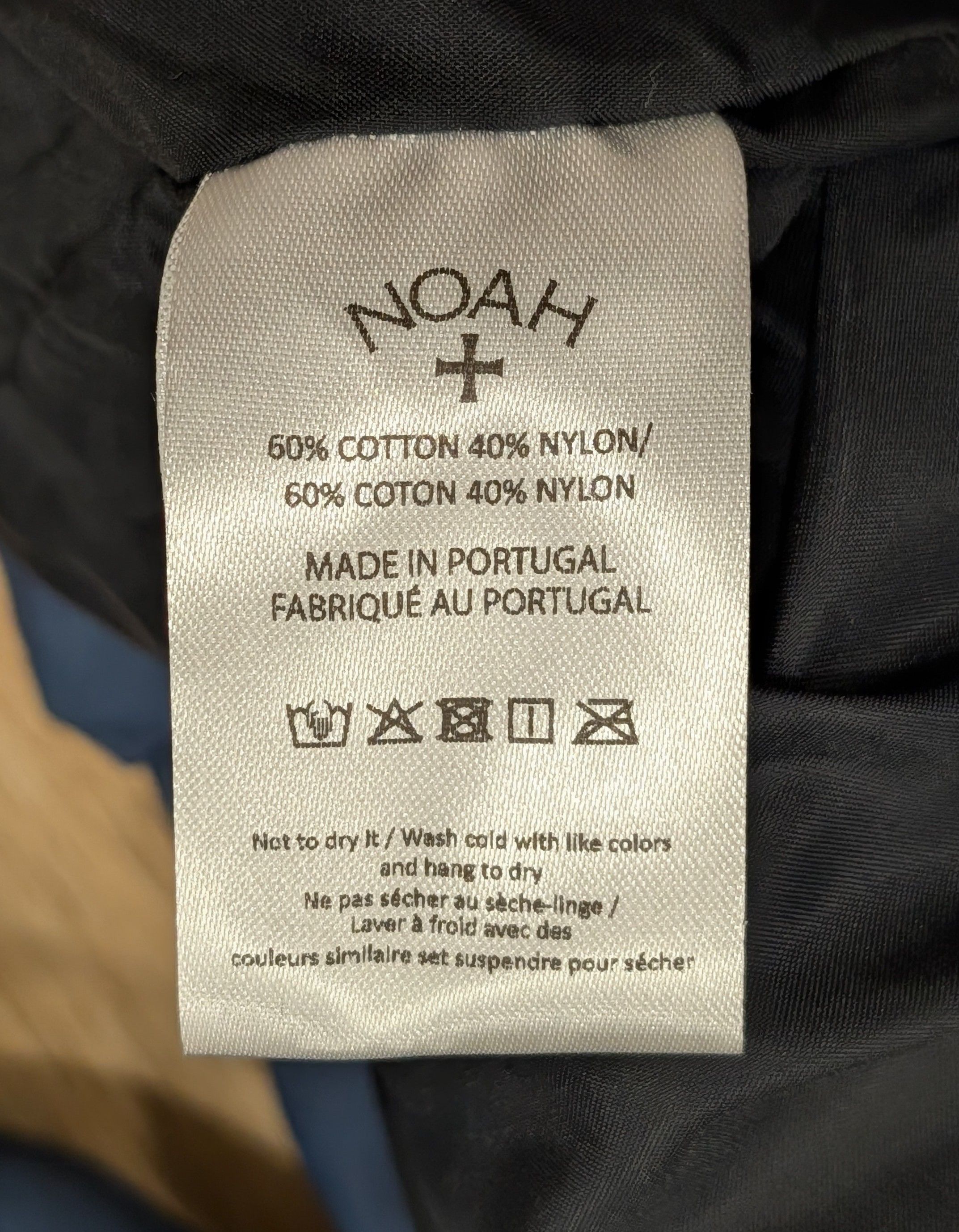 Noah Cotton/Nylon Ski Anorak Jacket Blue 1XL, Men's — image 6 of 6