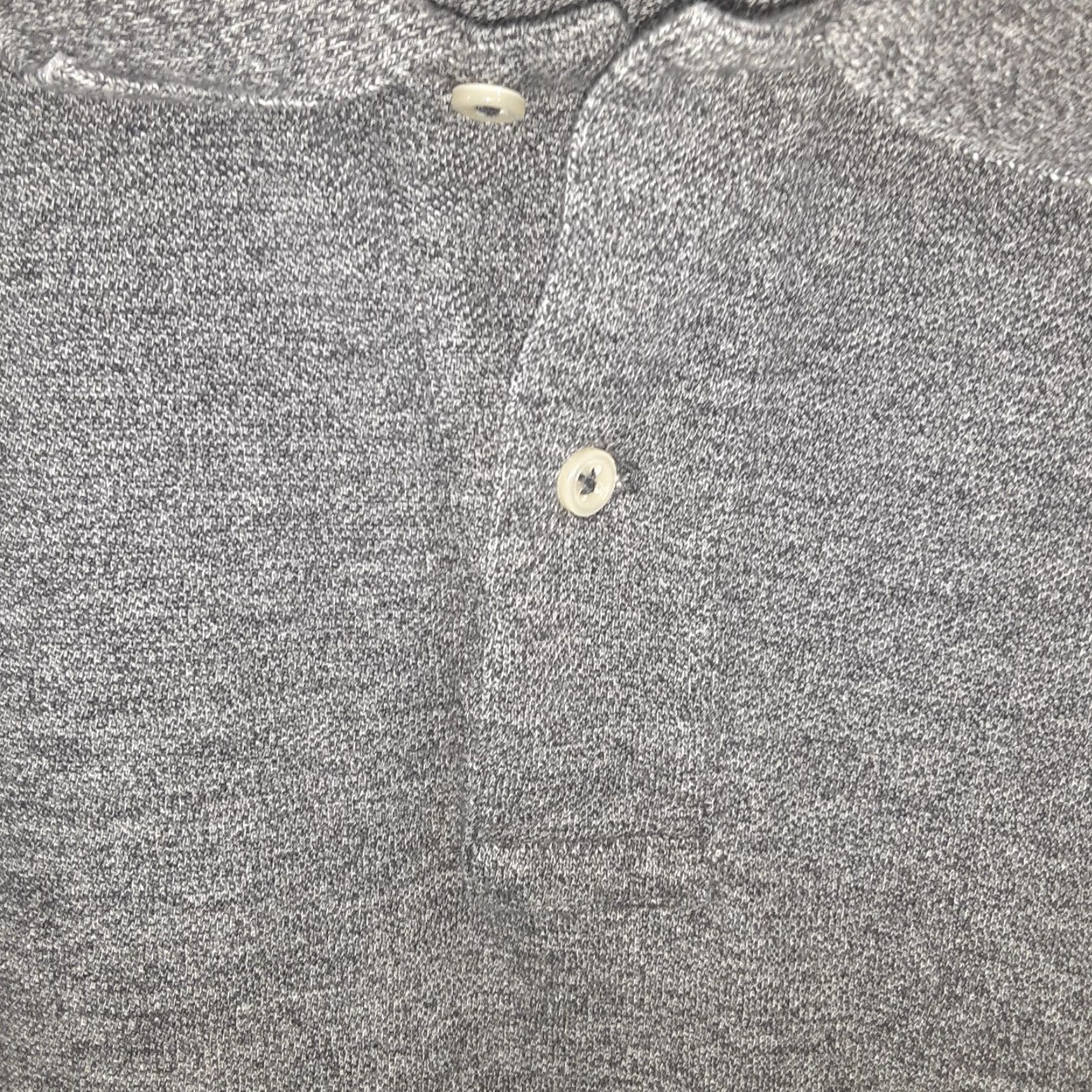 Polo Ralph Lauren Polo Ralph Lauren Shirt Men Large Gray Short Sleeve Collared Logo Pony Classic Fit Solid 100% Cotton Regular Size US L / EU 52-54 / 3 - 3 Thumbnail