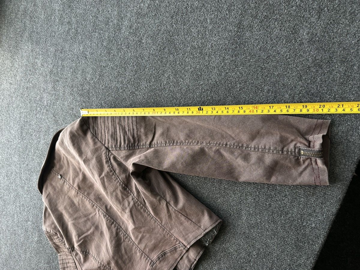 Other 🚨Y2K RICK OWENS TYPE DIRTY SLIM FIT ZIP DENIM JACKET Size S / US 4 / IT 40 - 22 Thumbnail