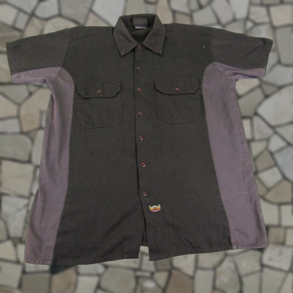Vintage VINTAGE BikerWear Shirt Mens Medium Black Cotton Button-Up Casual 90s Motorcycle Rockabilly Size US M / EU 48-50 / 2 - 1 Thumbnail