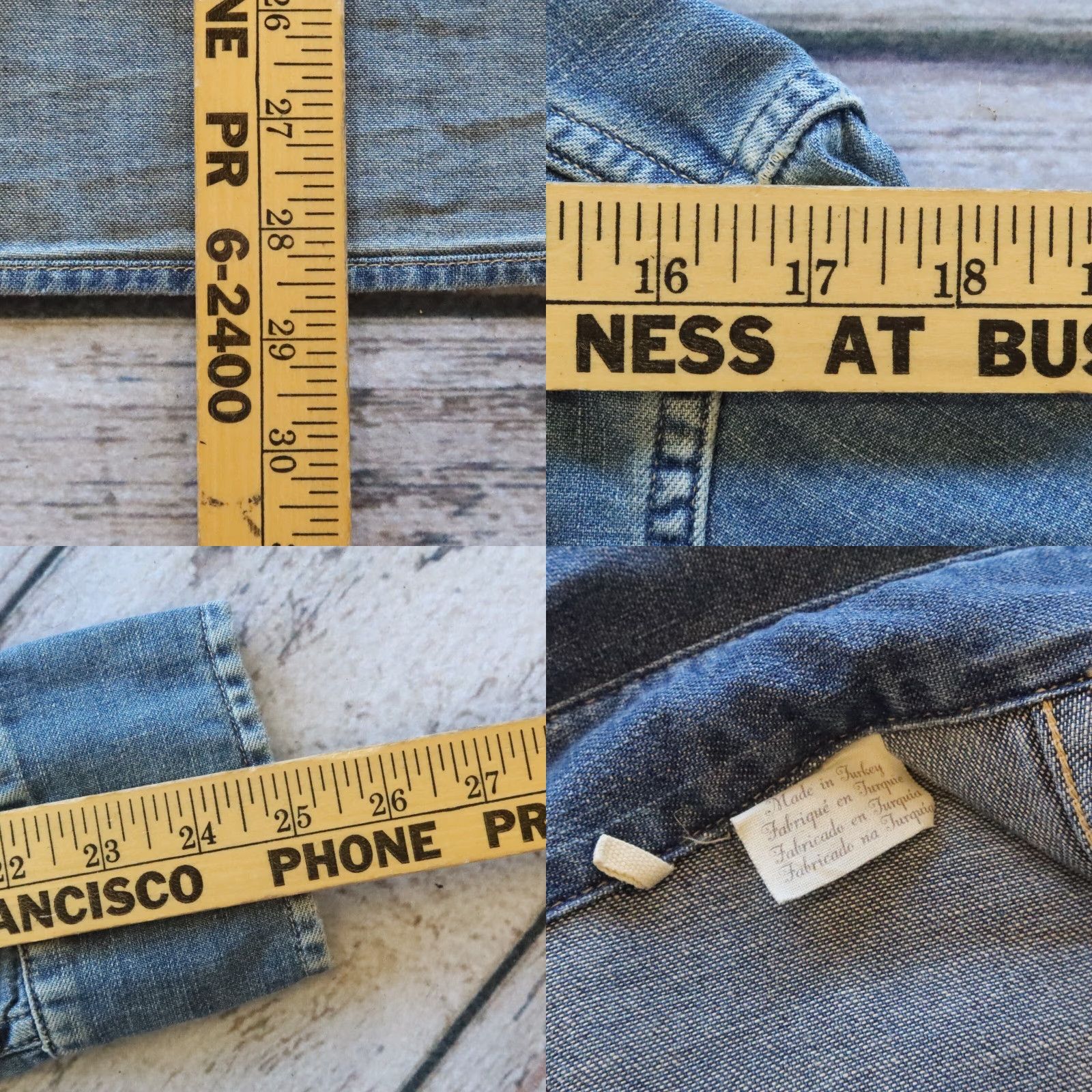 Levi's VINTAGE Levi's Collection Shorthorn Western Wear Sanforized Denim Shirt LVC Shirt Men S Blue Chambray Button-Up Long Sleeve Size US S / EU 44-46 / 1 - 8 Thumbnail