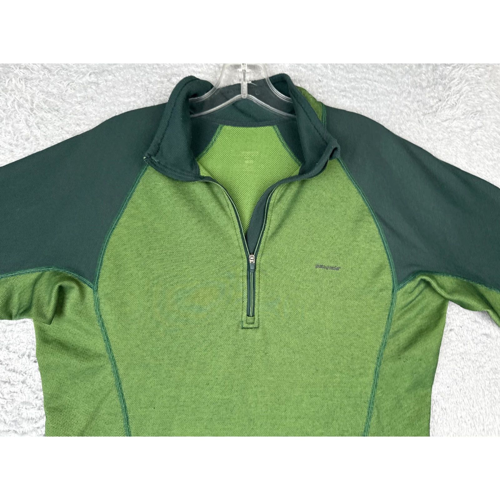Patagonia Patagonia Shirt Men Small Green 1/4 Zip Polyester Long Sleeve Camp Hike READ Size US S / EU 44-46 / 1 - 4 Thumbnail
