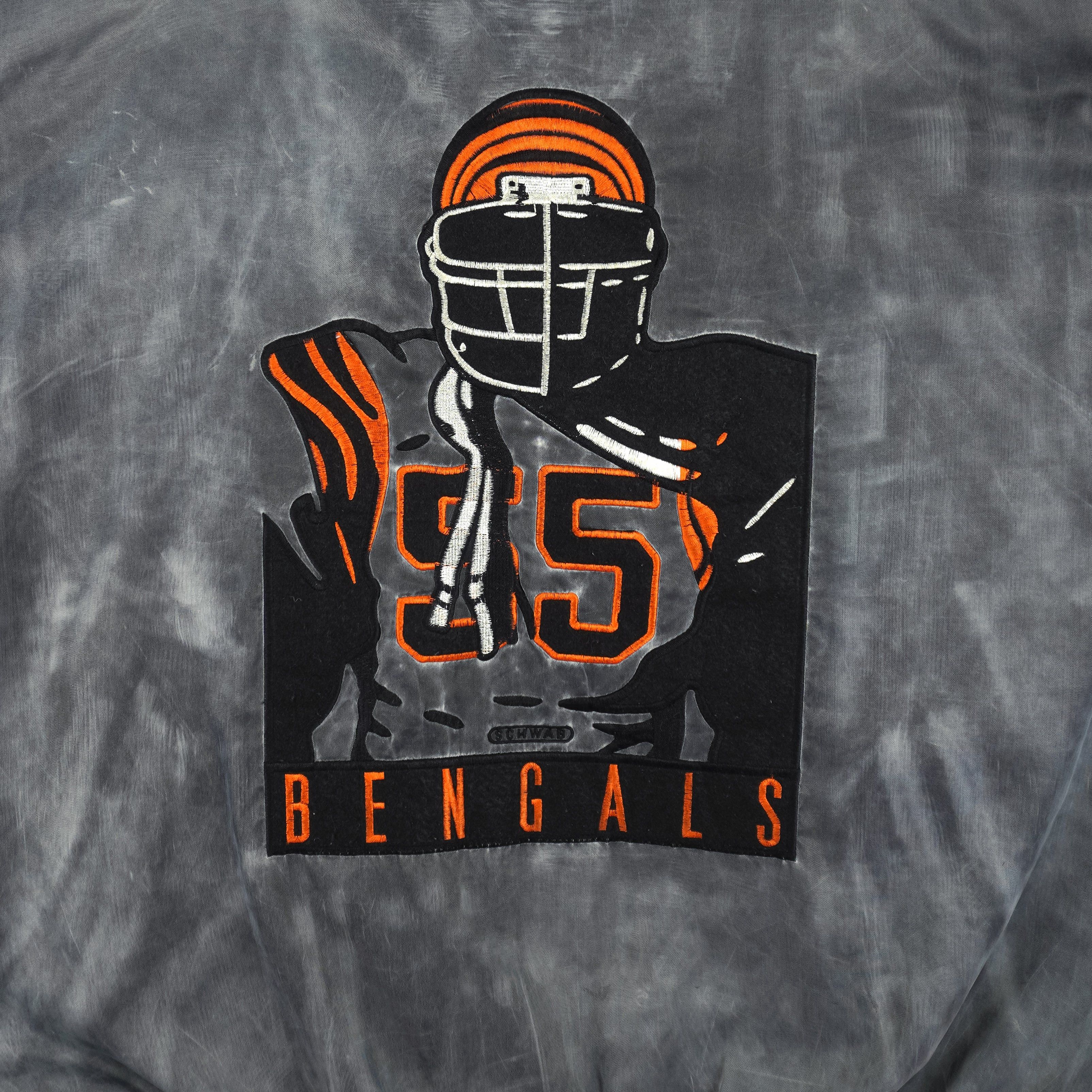 NFL Campri - Cincinnati Bengals Logan Wilson No. 55 Jacket 1990s Size US L / EU 52-54 / 3 - 4 Thumbnail